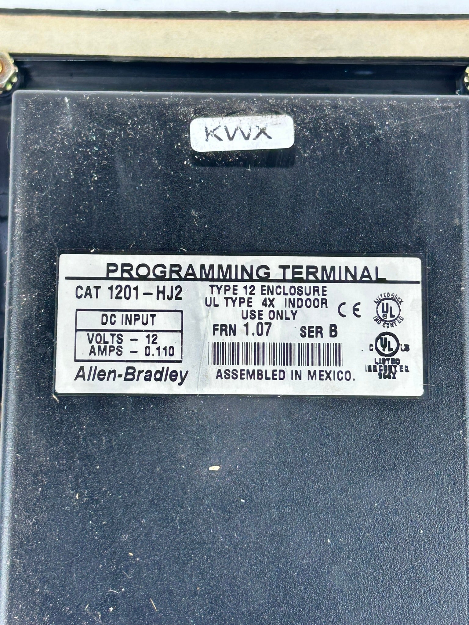 Allen-Bradley 1201-HJ2 Programming Terminal Keypad Series B 1.07 FRN 12V 0.110A
