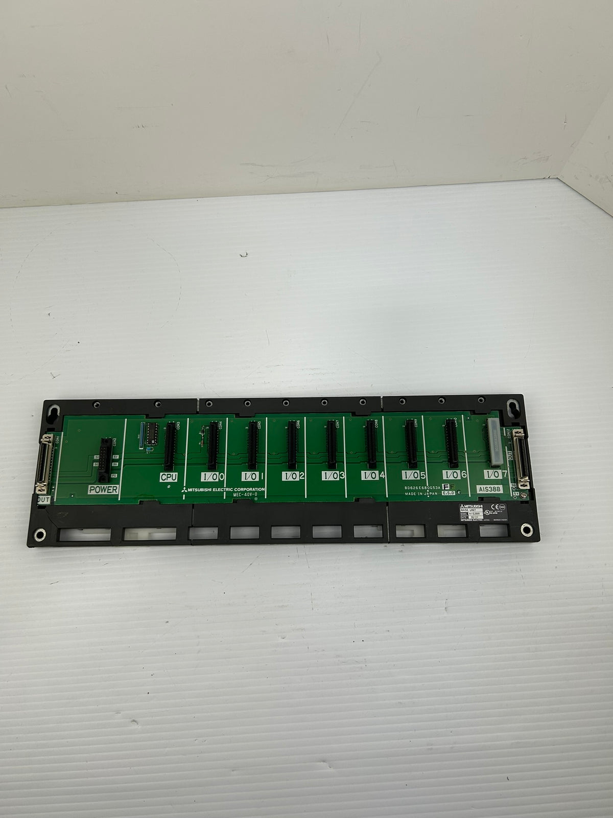 Mitsubishi A1S38B Base Unit Empty PLC Rack MEC-40V-0