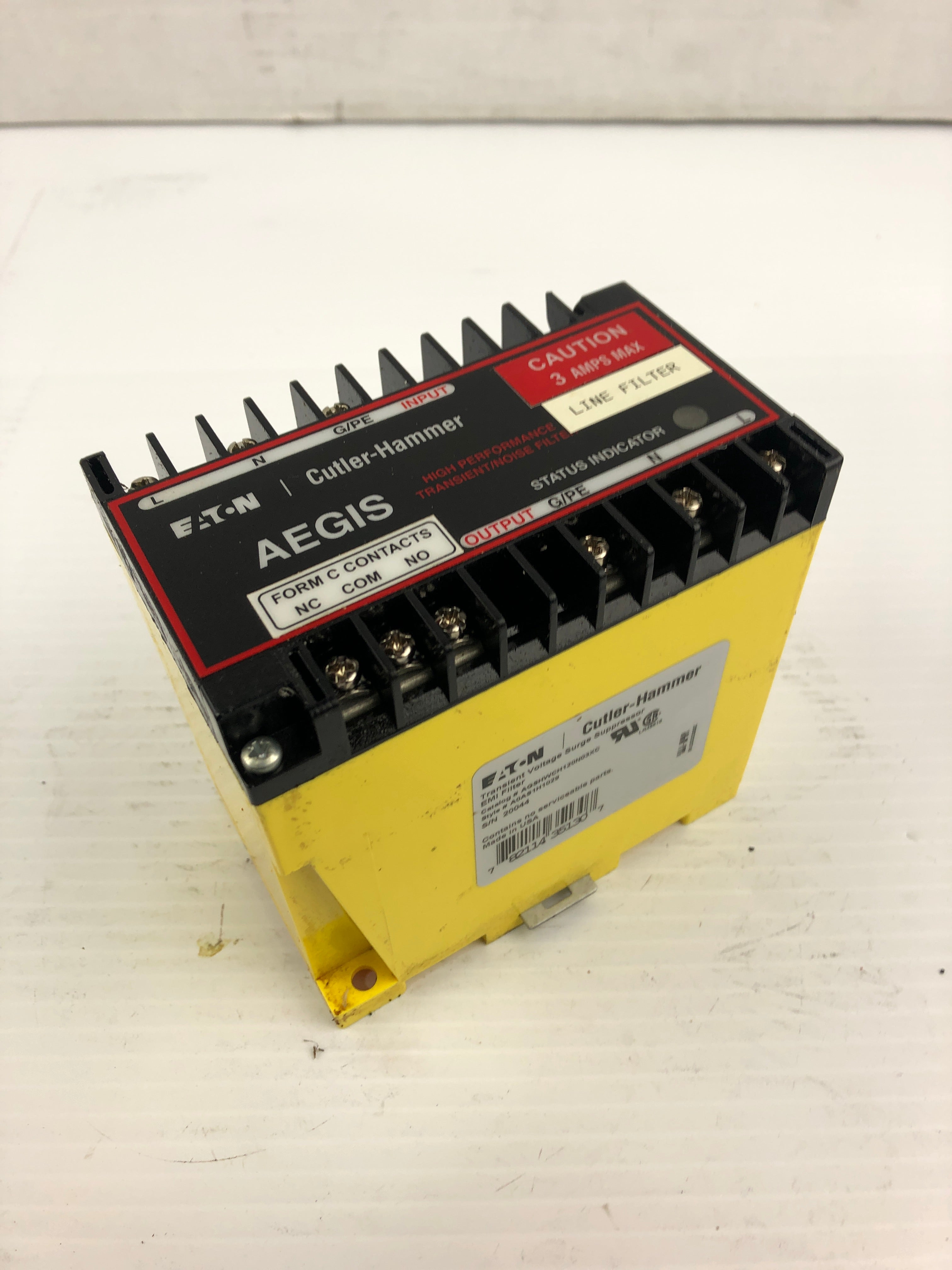 Cutler-Hammer AGSHWCH120N03XC Transient Voltage Surge Suppressor EMI Filter 400V