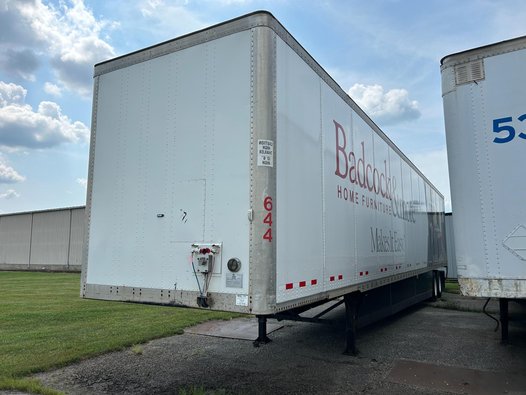 2010 Wabash Dry Van Trailer 53' #644 Title Swing Spring Ride 1JJV532DXAL363356