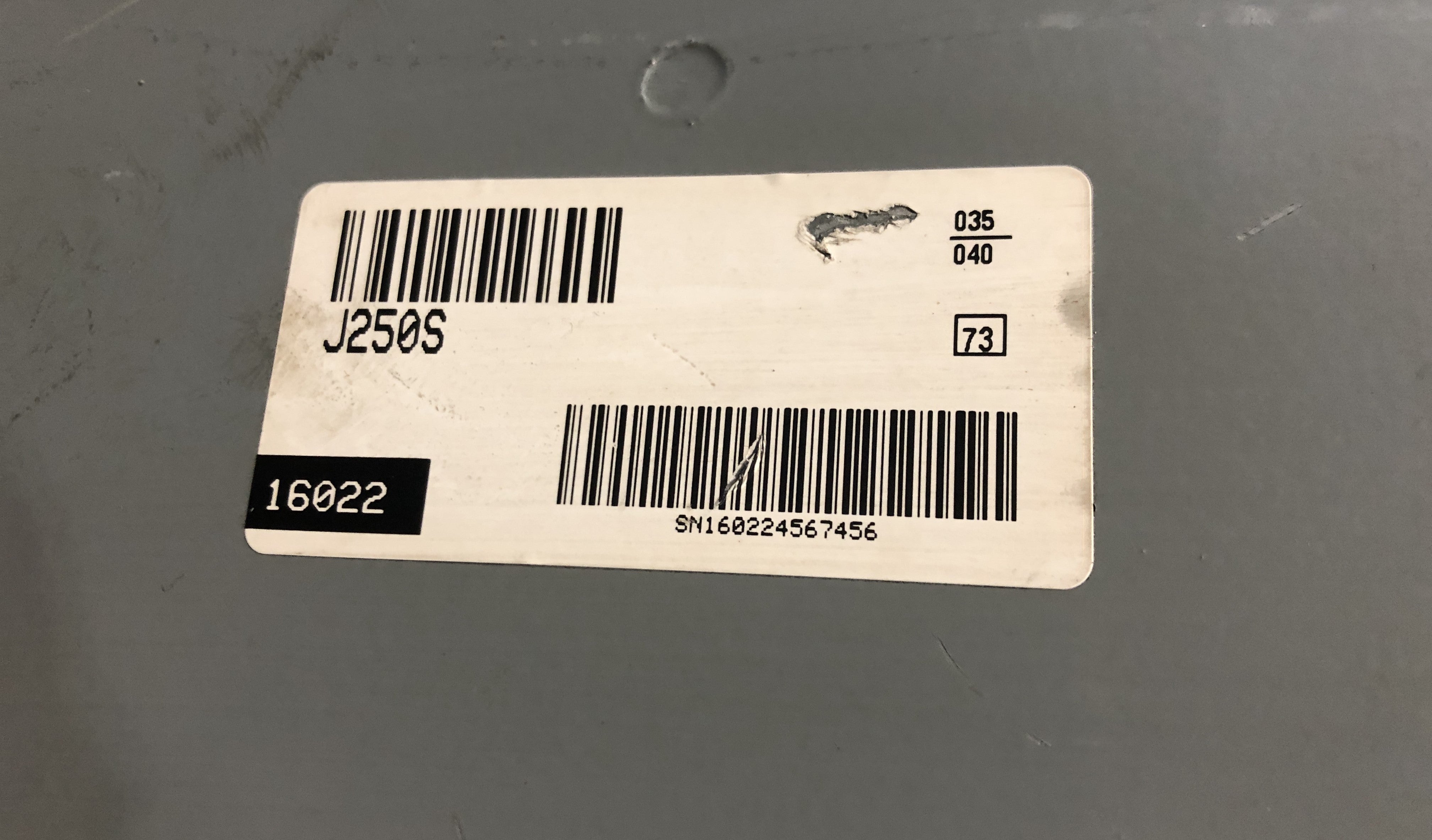 Square D J250S Electrical Enclosure 250A