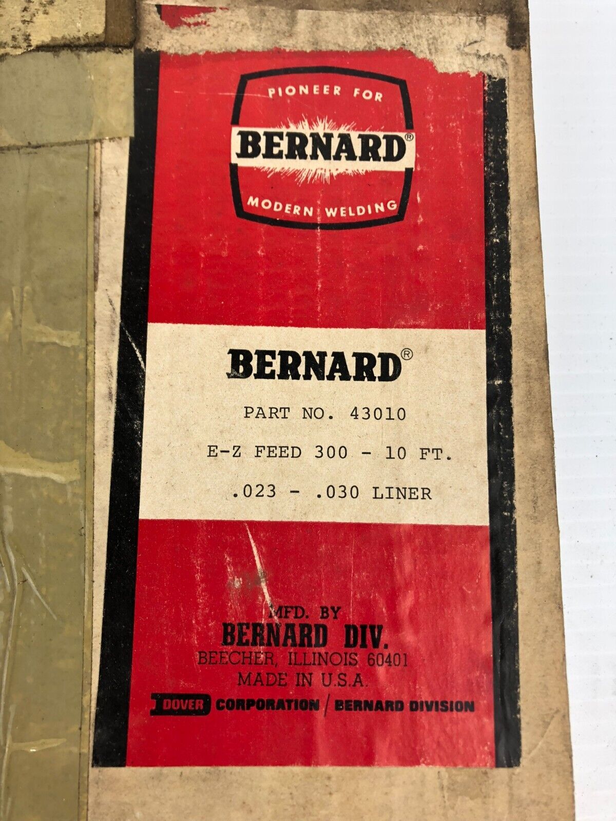 Bernard 43010 Welding Liner .023-.030