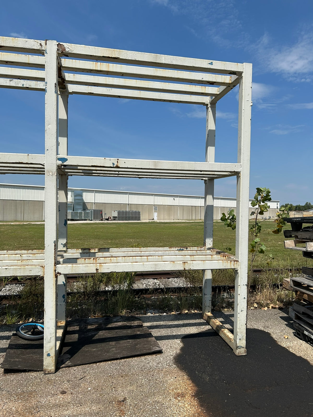 Heavy Duty Industrial Metal Stock Pipe 3-Tier Storage Rack 13' L x 44" W x 118"H