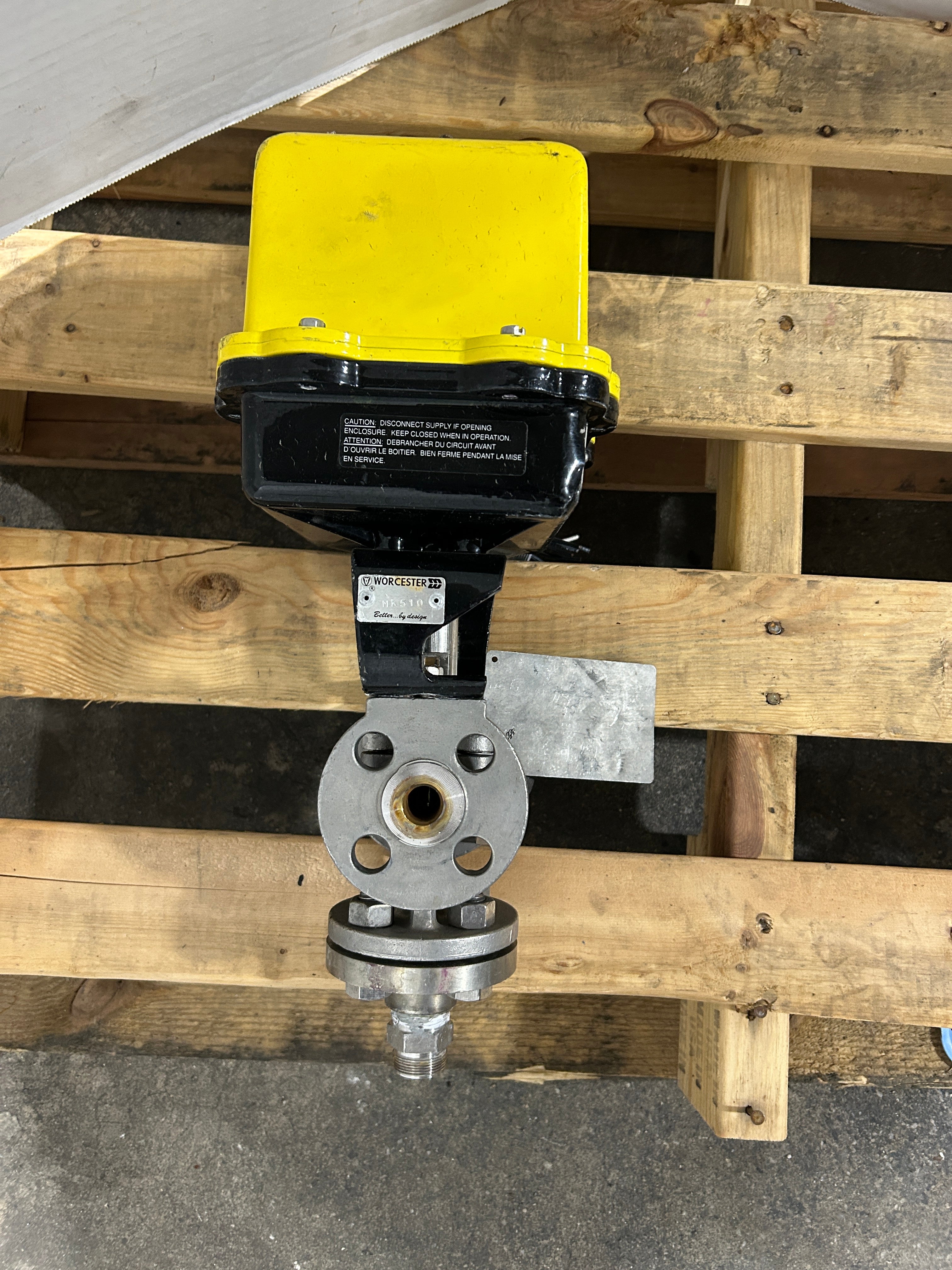 Worcester McCanna Series 75 Actuator 12 75 WD3120A 225 in.-lbs. Xomox 037D Valve