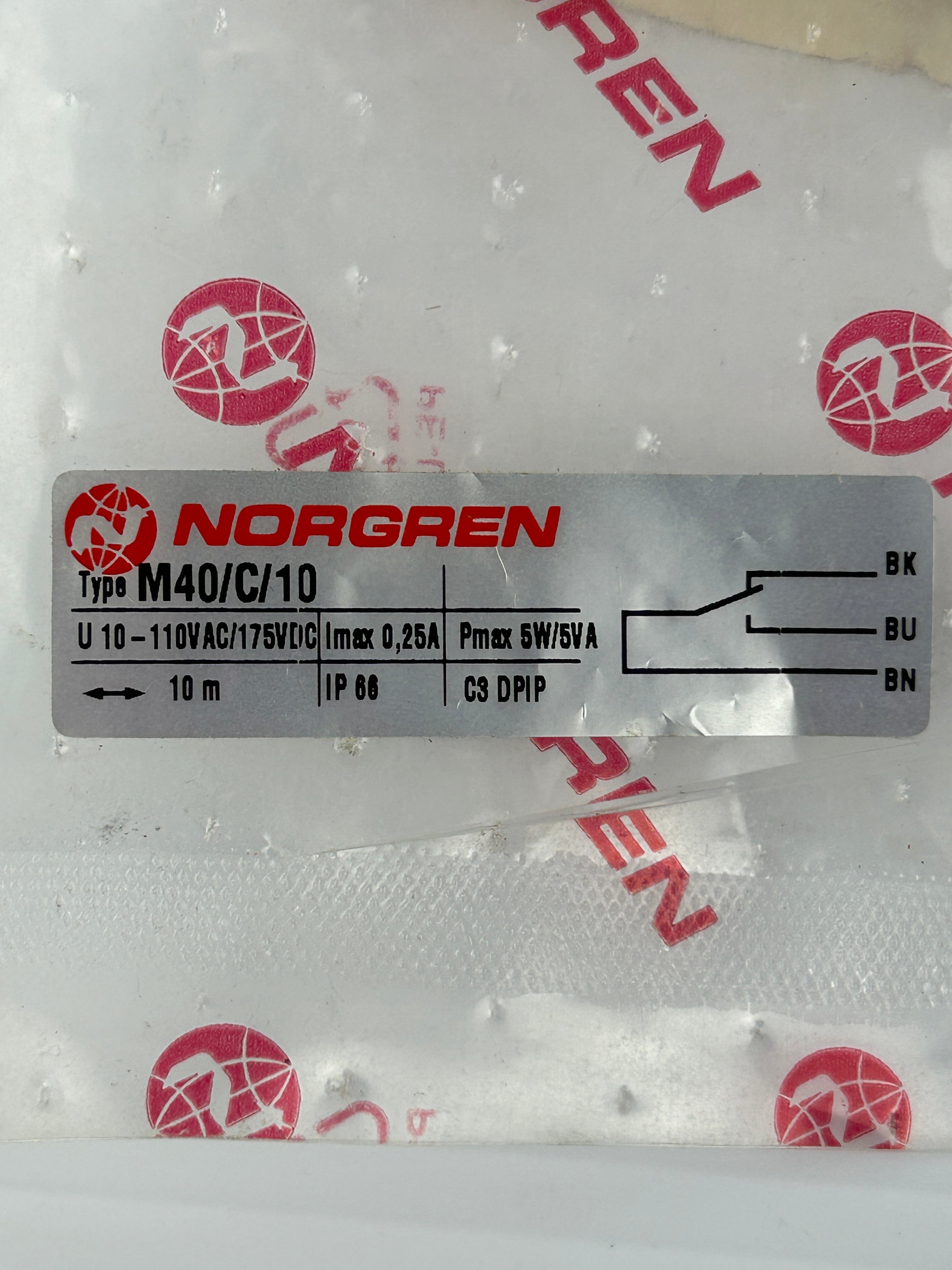 Norgren M40/C/10 Magnetic Switch with Cable M/40/C/10 Series C