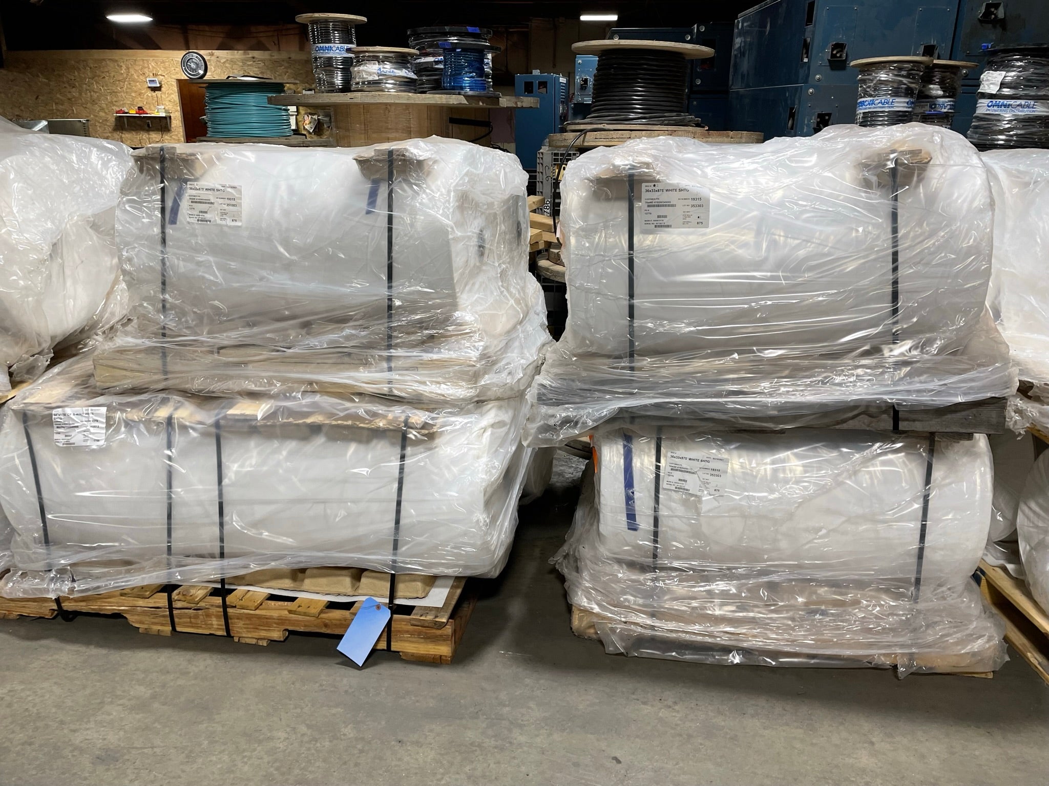 CF B-Wind Sheeting Plastic White 31.5-54" Wide For RVs, Boats, Vehicle Wrap