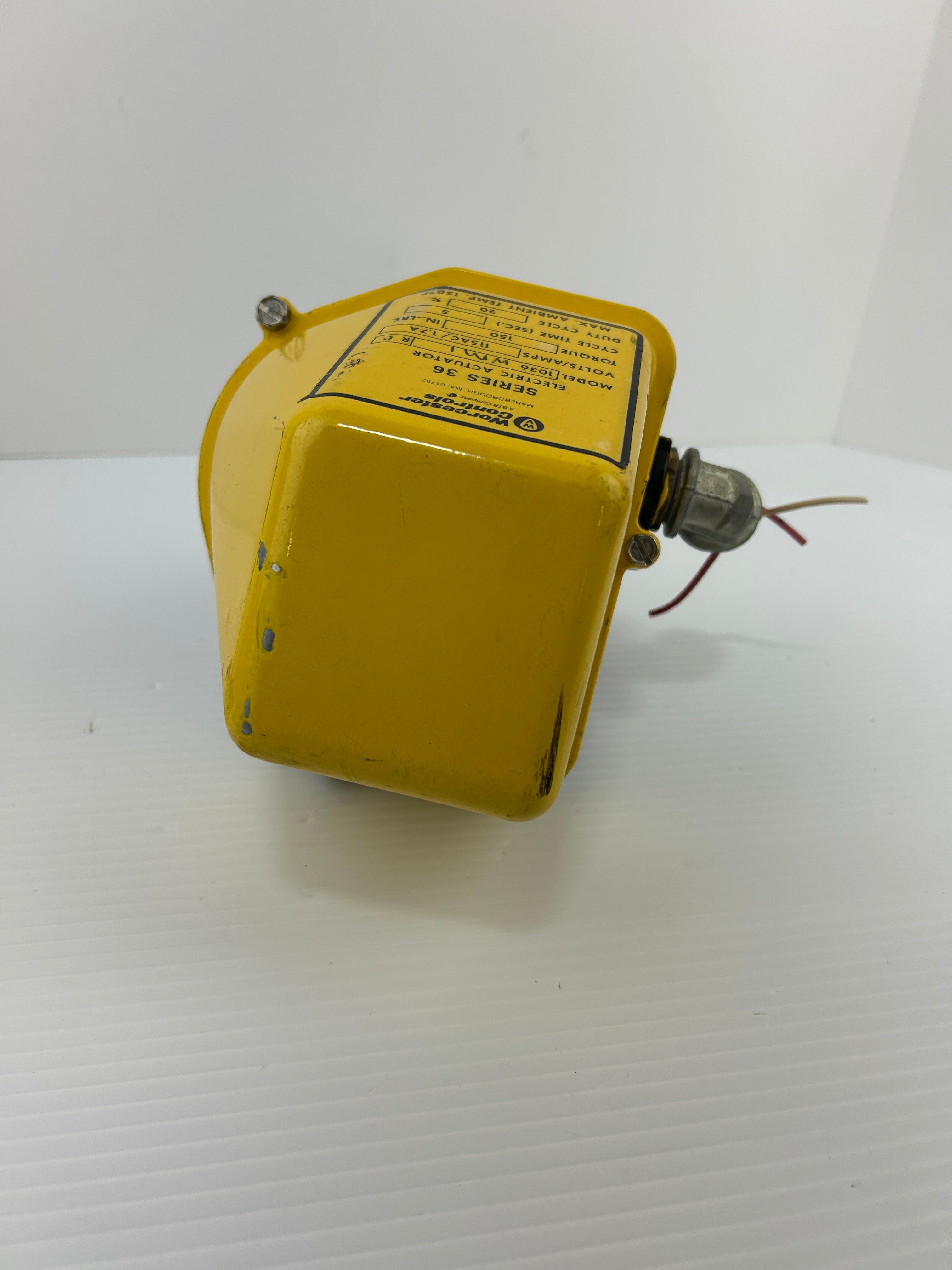 Worcester Controls 1036 Electric Actuator Series 36 1036WM1R0 150 IN.-LBS.