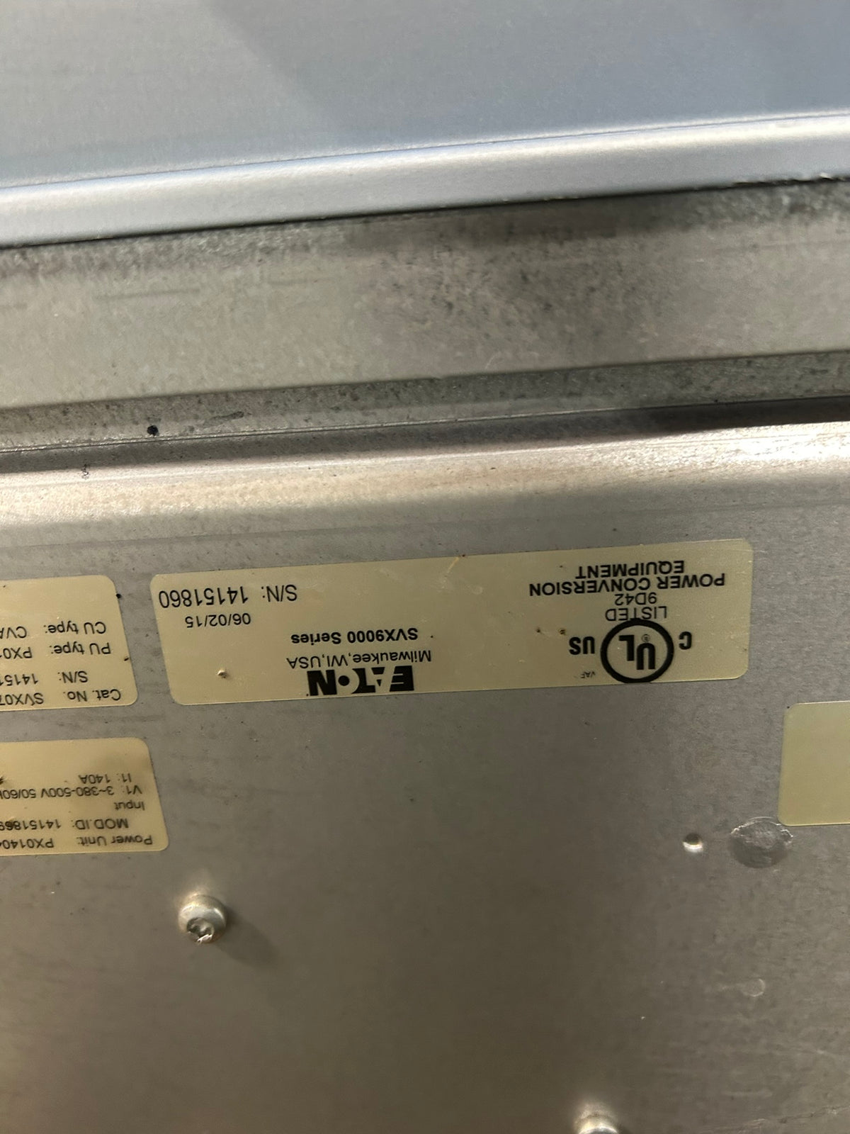 Eaton SVX9000 VFD Variable Frequency Drive Power Unit PX0140411N SVX075A1-4A1N1