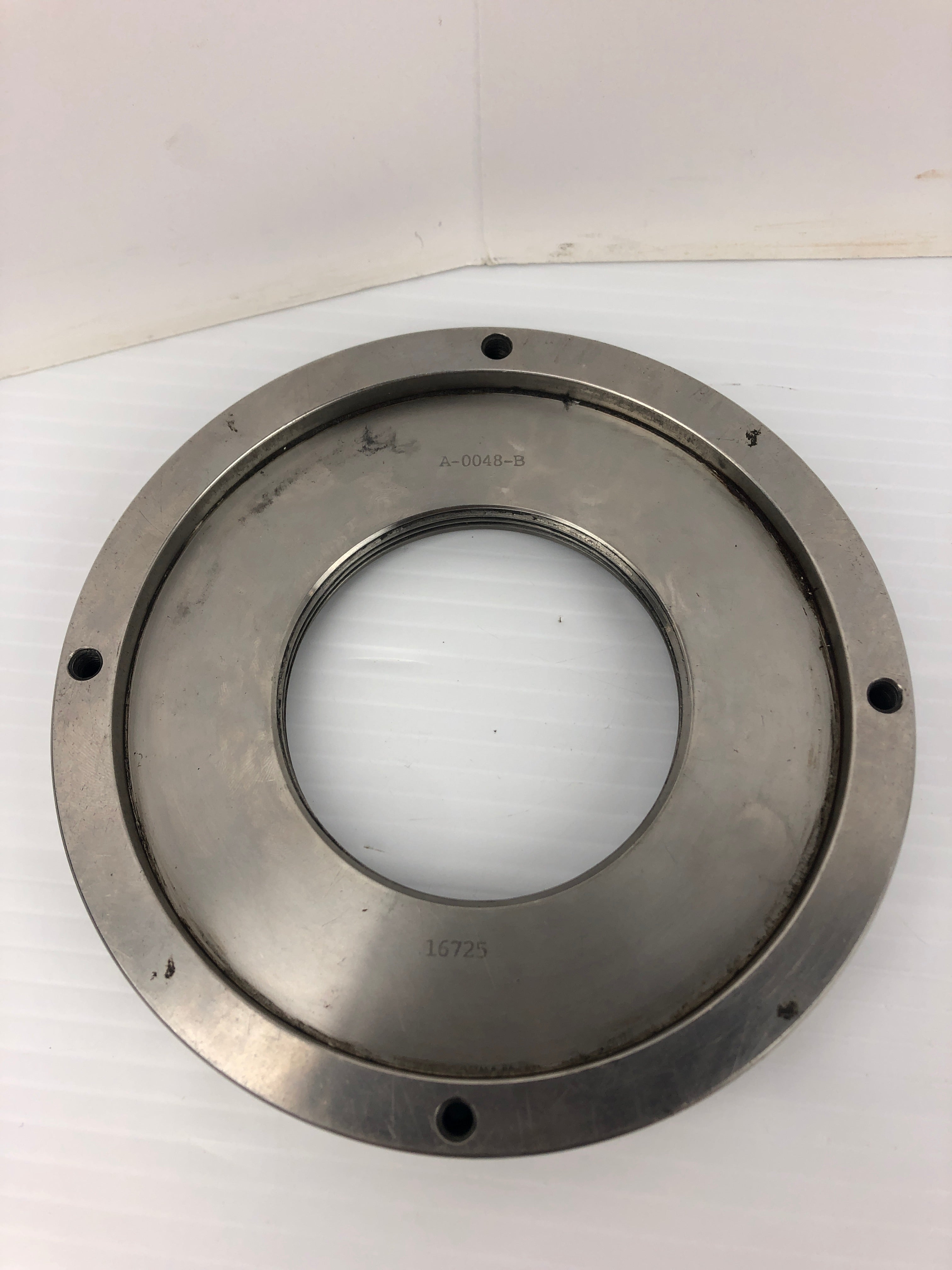 Threaded Metal Flange A-0048-B 16725 6.0" OD 2.915" ID 5.10" Inside Rim: 5.10"