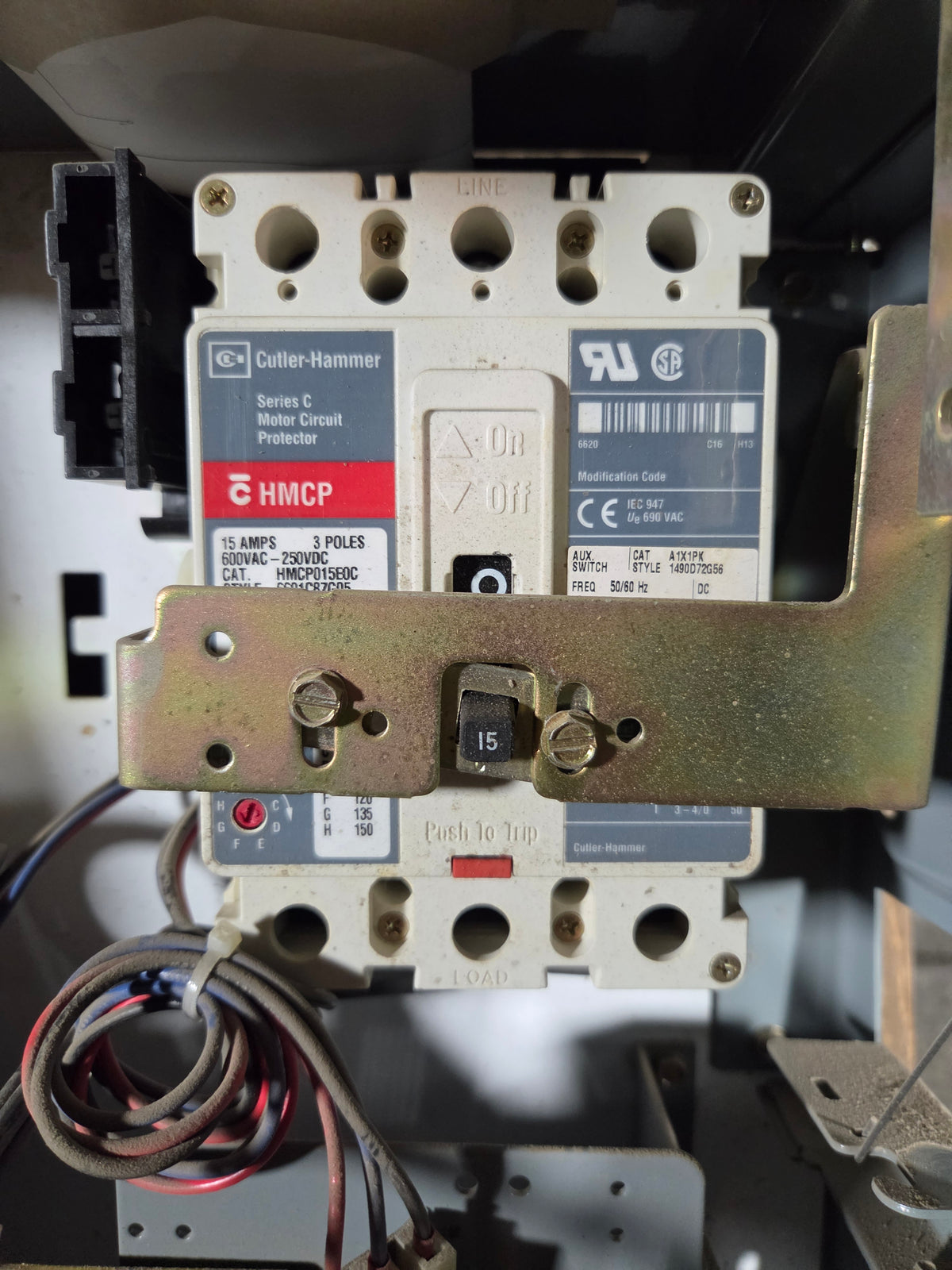 Allen-Bradley 2107B MCC Bucket 480V 3PH Size 1 FVR 3.0HP 15A Breaker - No Door