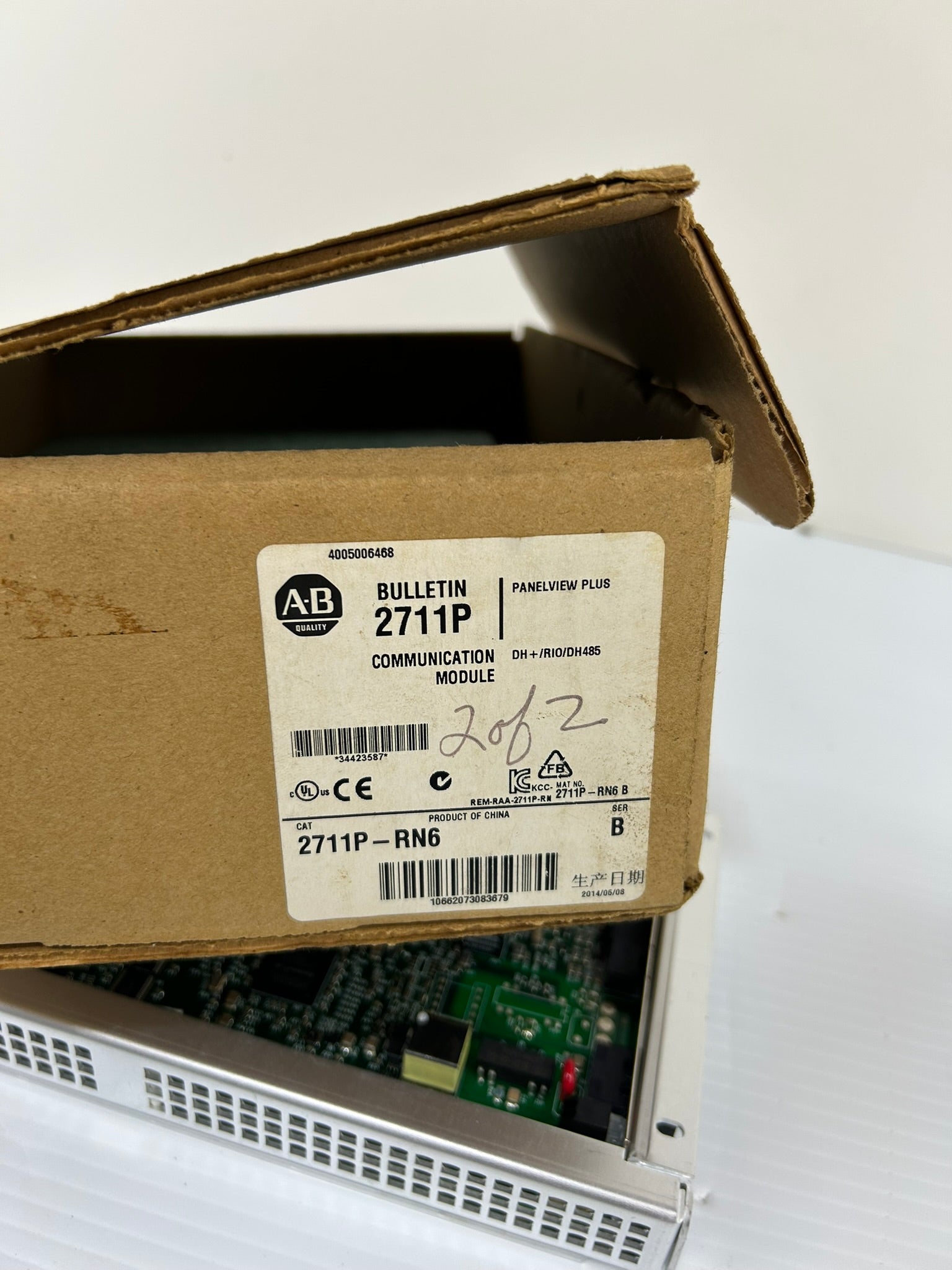 Allen Bradley 2711P-RN6 PanelView Plus DH+/RIO/DH485 Communication Module Ser B