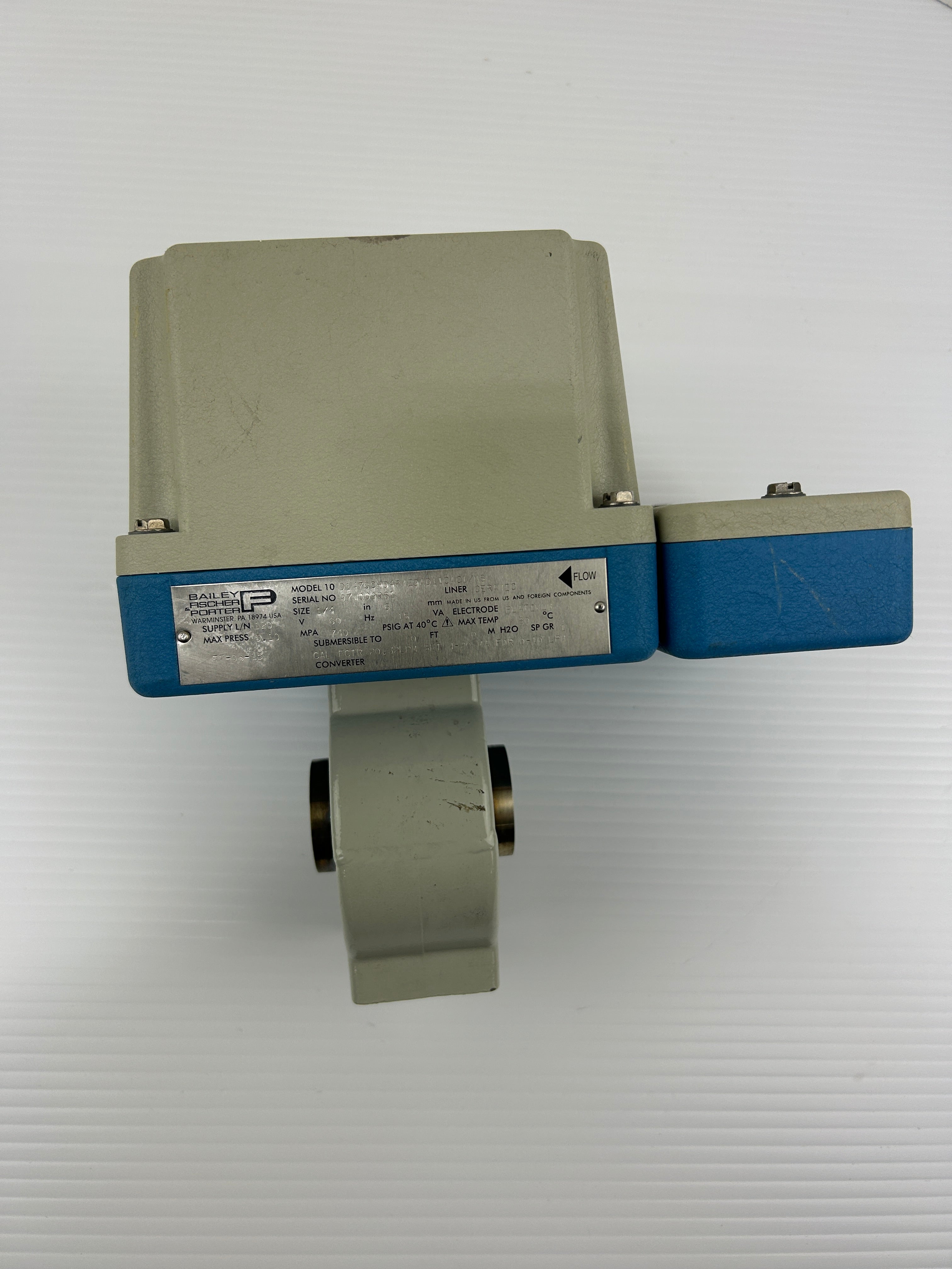 ABB Bailey Fischer & Porter 10D1476CH04PM29AD11CAC1/NS Flow Meter 1/4" 15VA
