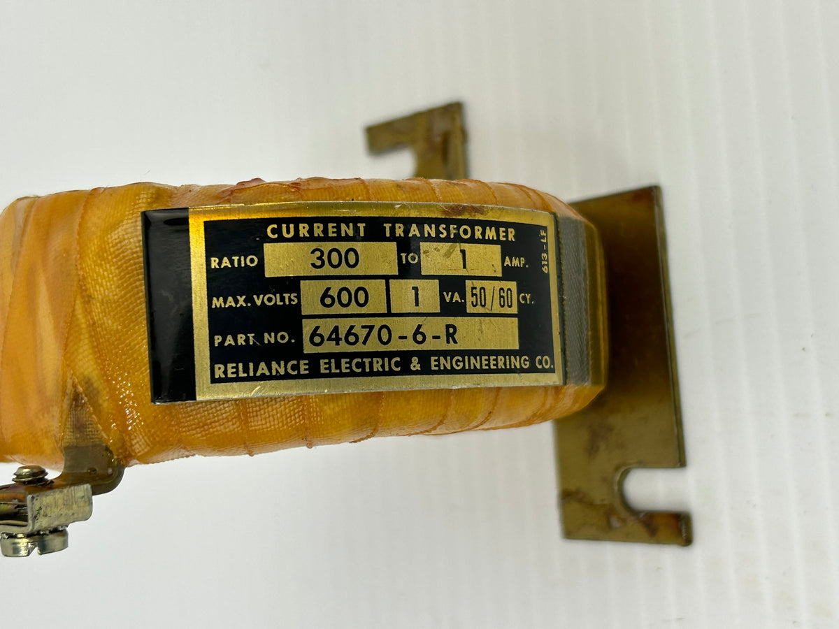 Reliance Electric & Engineering 64670-6-R Current Transformer 600V - Lot of 2