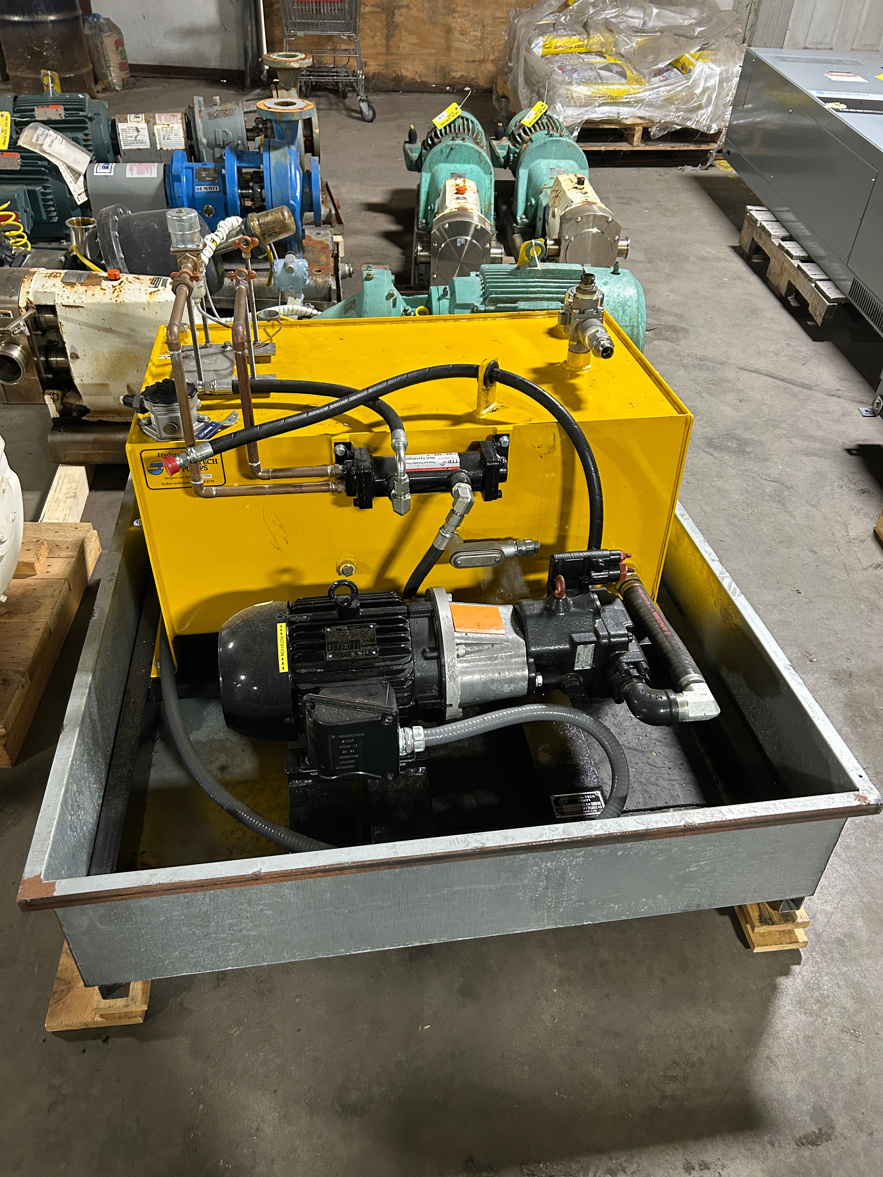 Hydra-Tech Pumps HT5EV Electric Hydraulic Pump Tank System 3.7kW 2,000 PSI 4 GPM