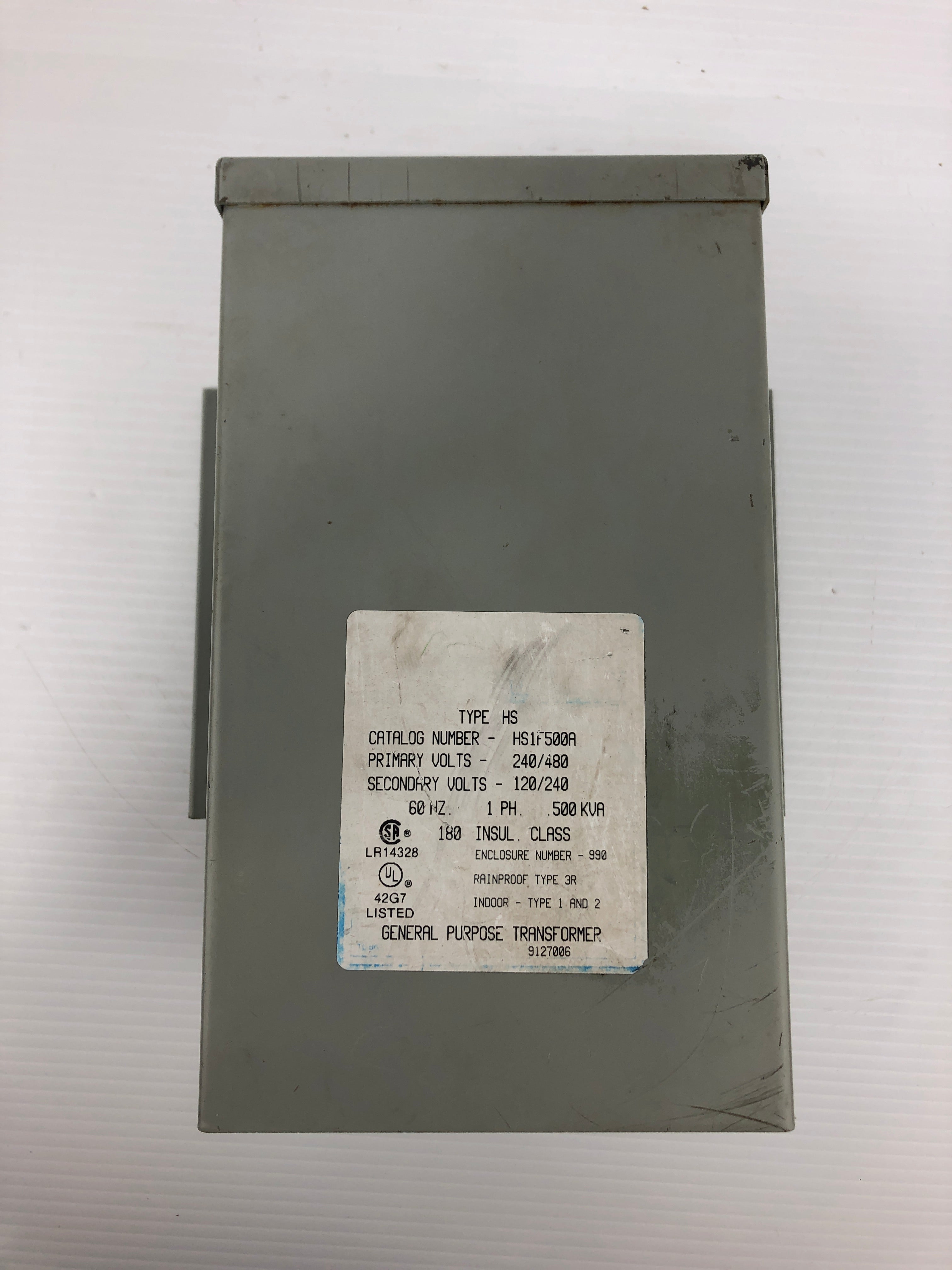 Hevi-Duty HS1F500A General Purpose Transformer Type HS 0.5kVA 240/480V 1PH
