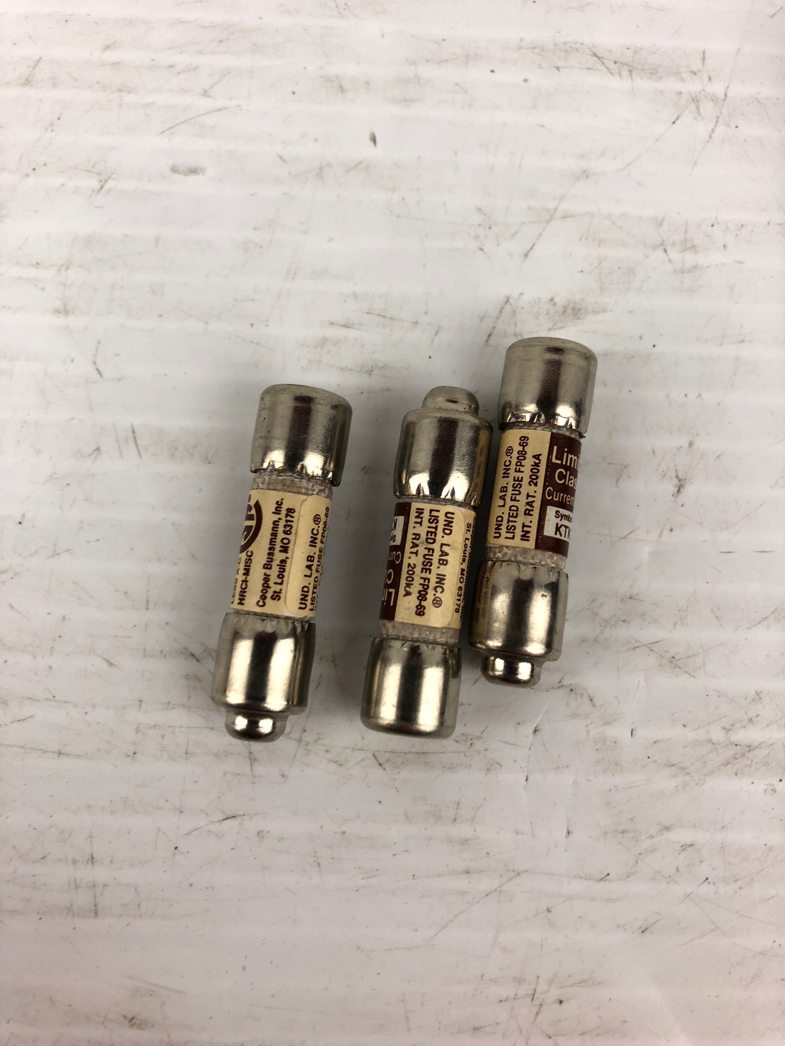 Bussmann KTK-R-3 Limitron Class CC Fuse - Lot of 3