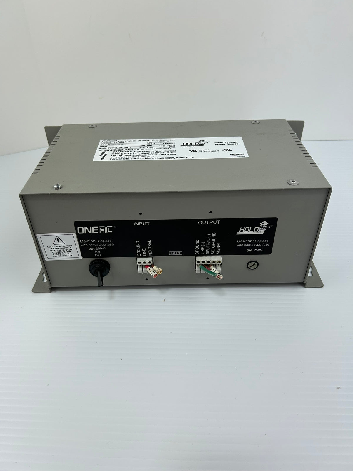 OneAC HU200 Ride-Through Power Source Power Supply Hold Up HU200-3