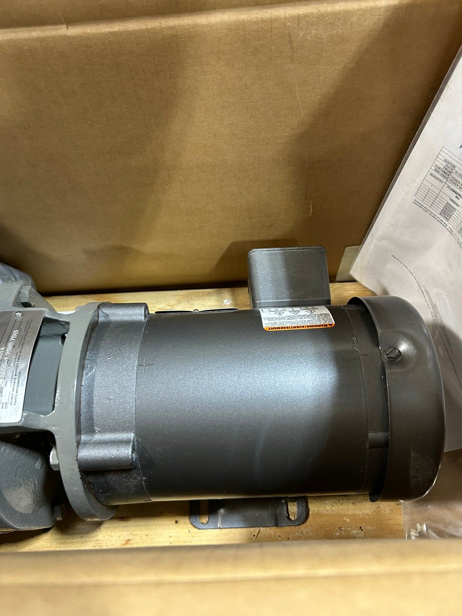 Flowserve SMP-2000-1.25X0.75X5 Centrifugal Pump w/ Baldor Reliance CM3541 Motor