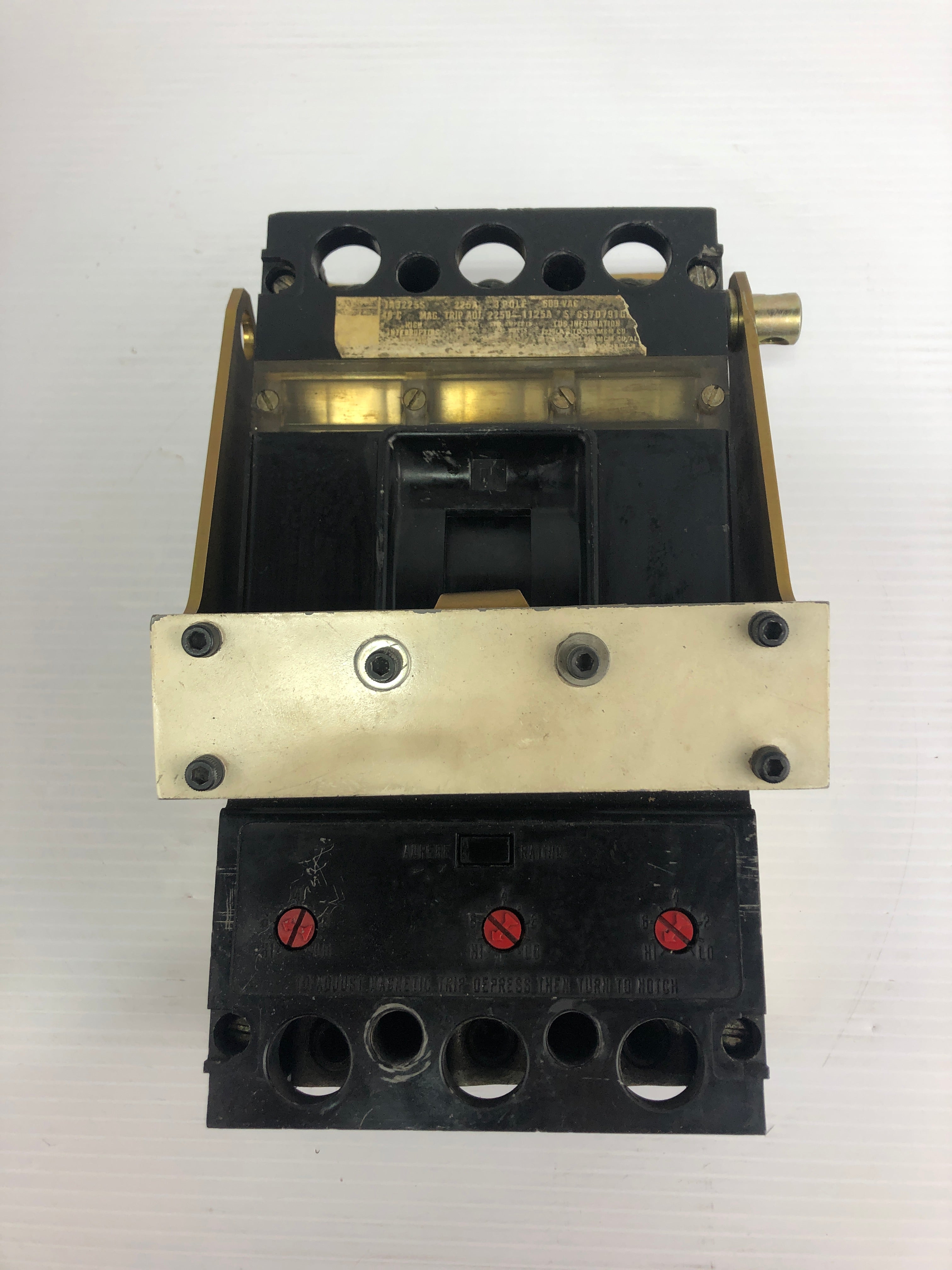 Westinghouse JA3225S Circuit Breaker 657D791G 225A 3 Pole 600VAC