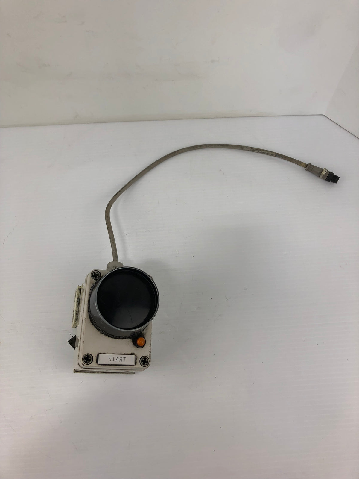 Industrial Push Button Switch Black Safety Pushbutton Left Mount with Cable