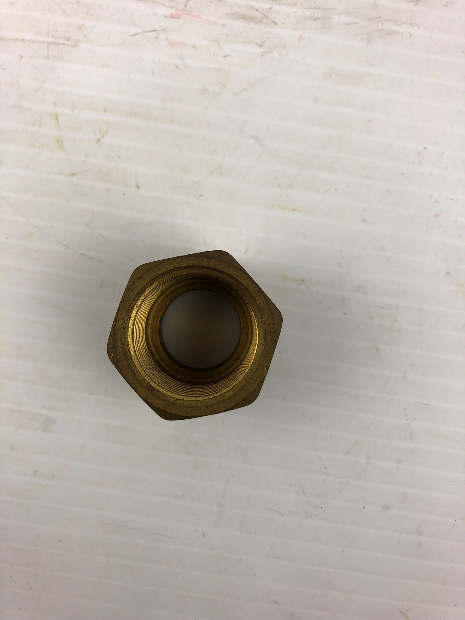 Oxygen 1-1/4" x 1-1/8" Regulator Inlet Nut - Lot of 7