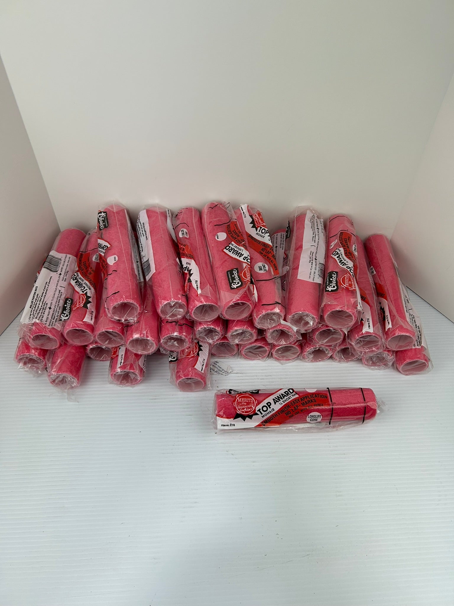 Merits 218 Short Hair 1/4" Short Nap Paint Roller - Lot of 32