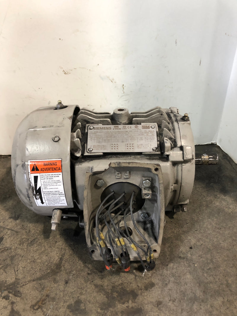 Siemens 1LE23211AB414AA3 Motor 2HP Type SD100 1445/1740 RPM 3 Phase 145T