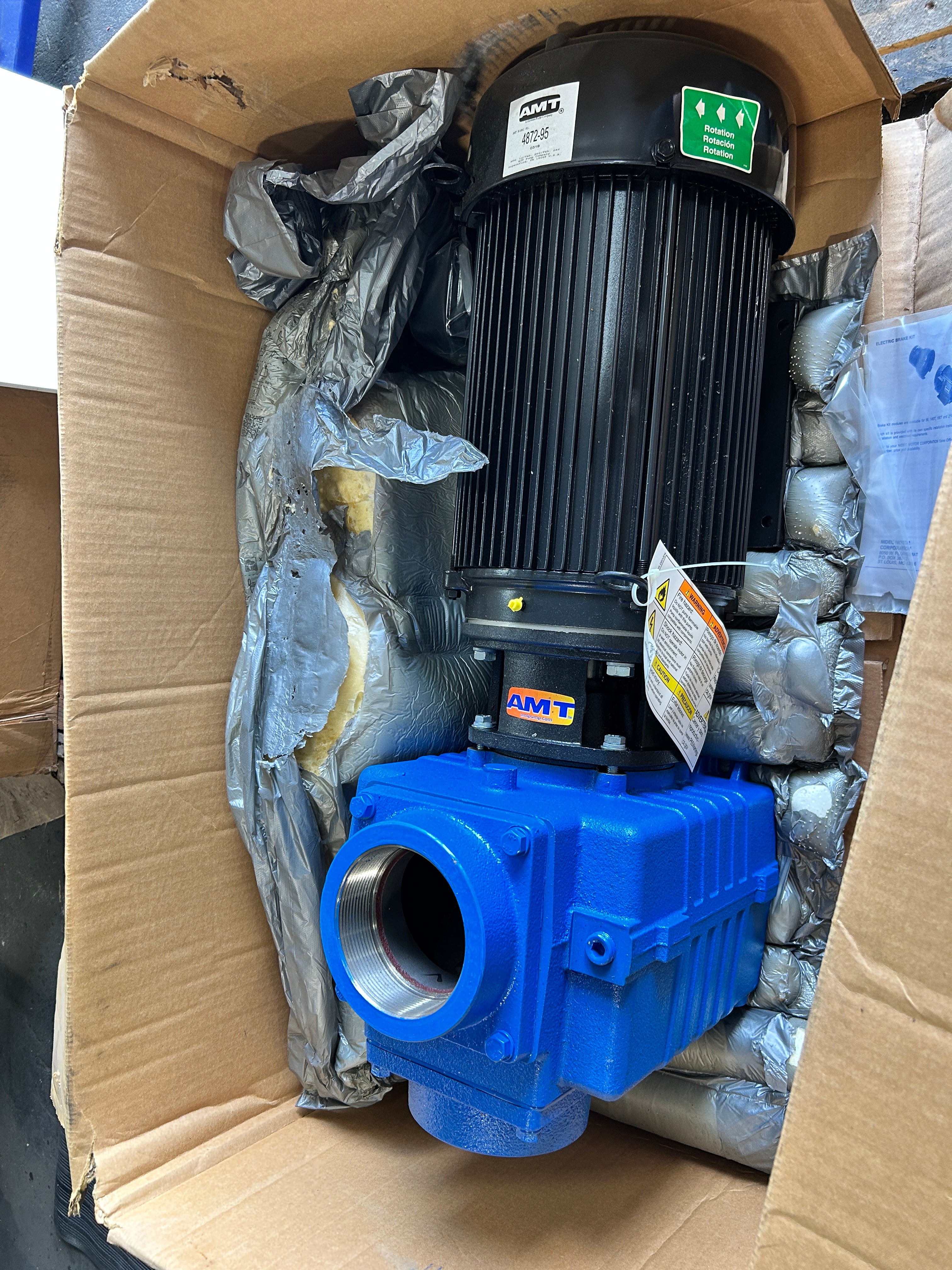 AMT 4872-95 4" Self Priming Centrifugal Pump 15HP 208-230/460V 3PH TEFC 660 GPM