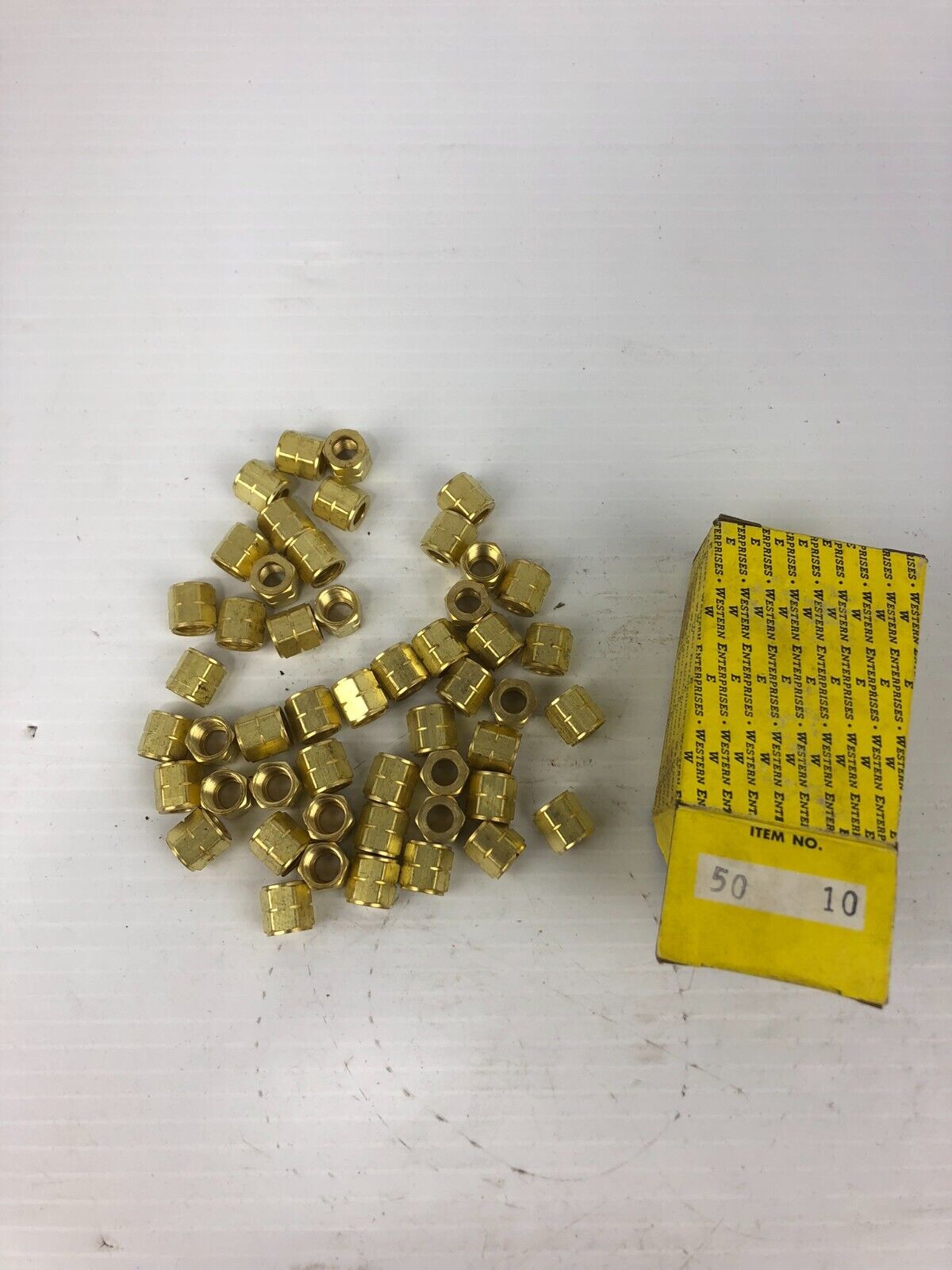Western Enterprises #10 Brass Oxygen Nut - Lot of 50