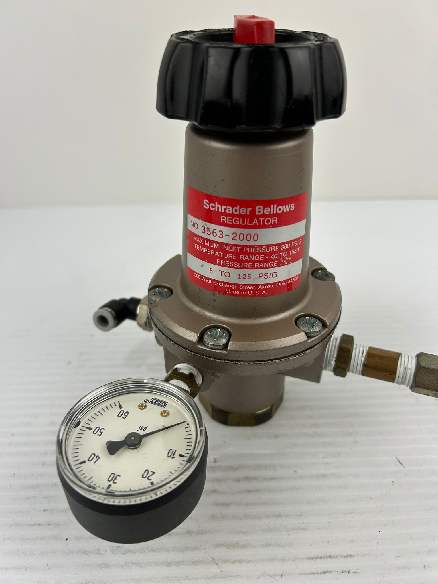 Schrader Bellows 3563-2000 Regulator 5 to 125 PSIG