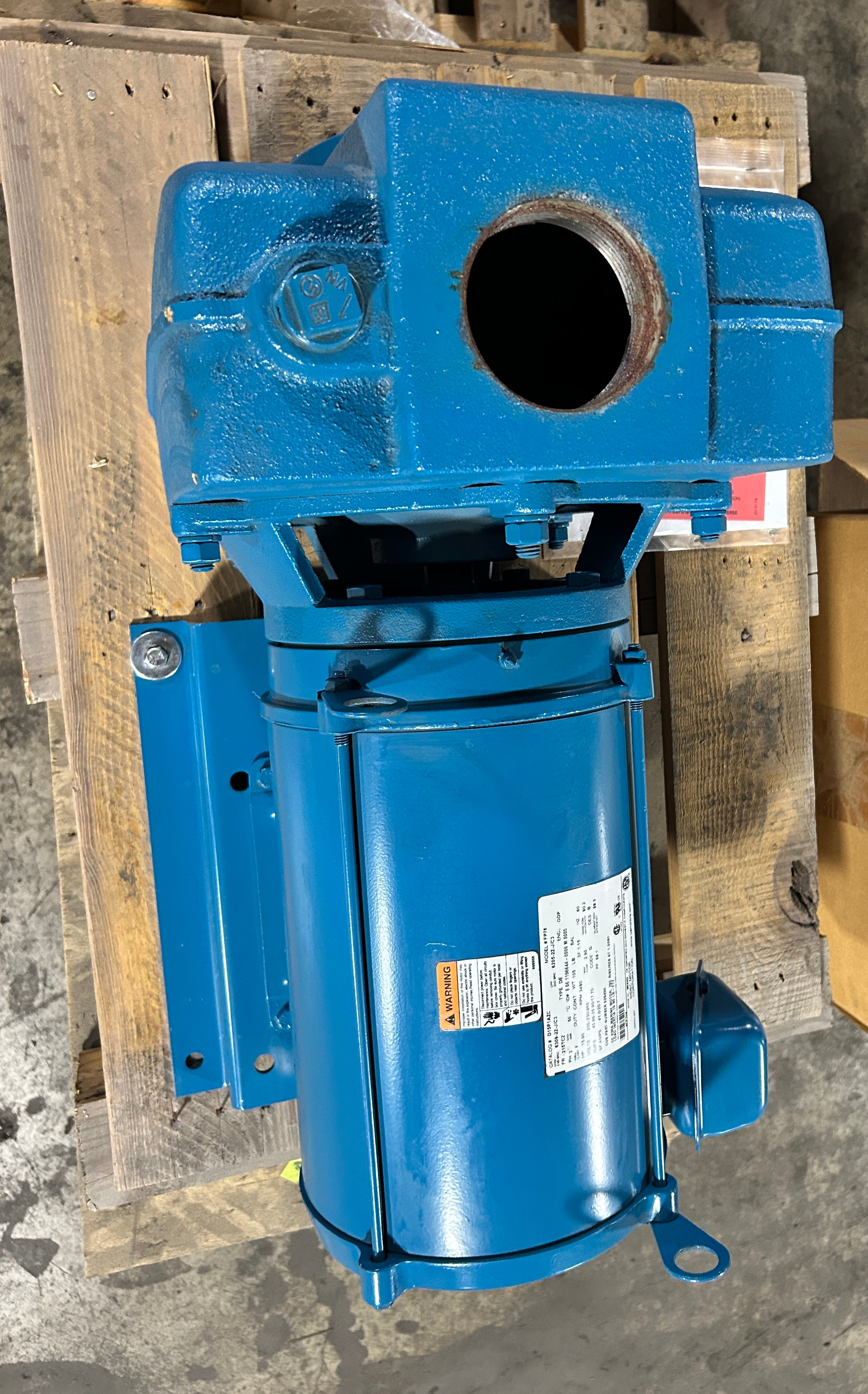 Crane Barnes 25CCE 15HP Centrifugal Pump US Motors 200-230/460V 3PH 028512 NOS