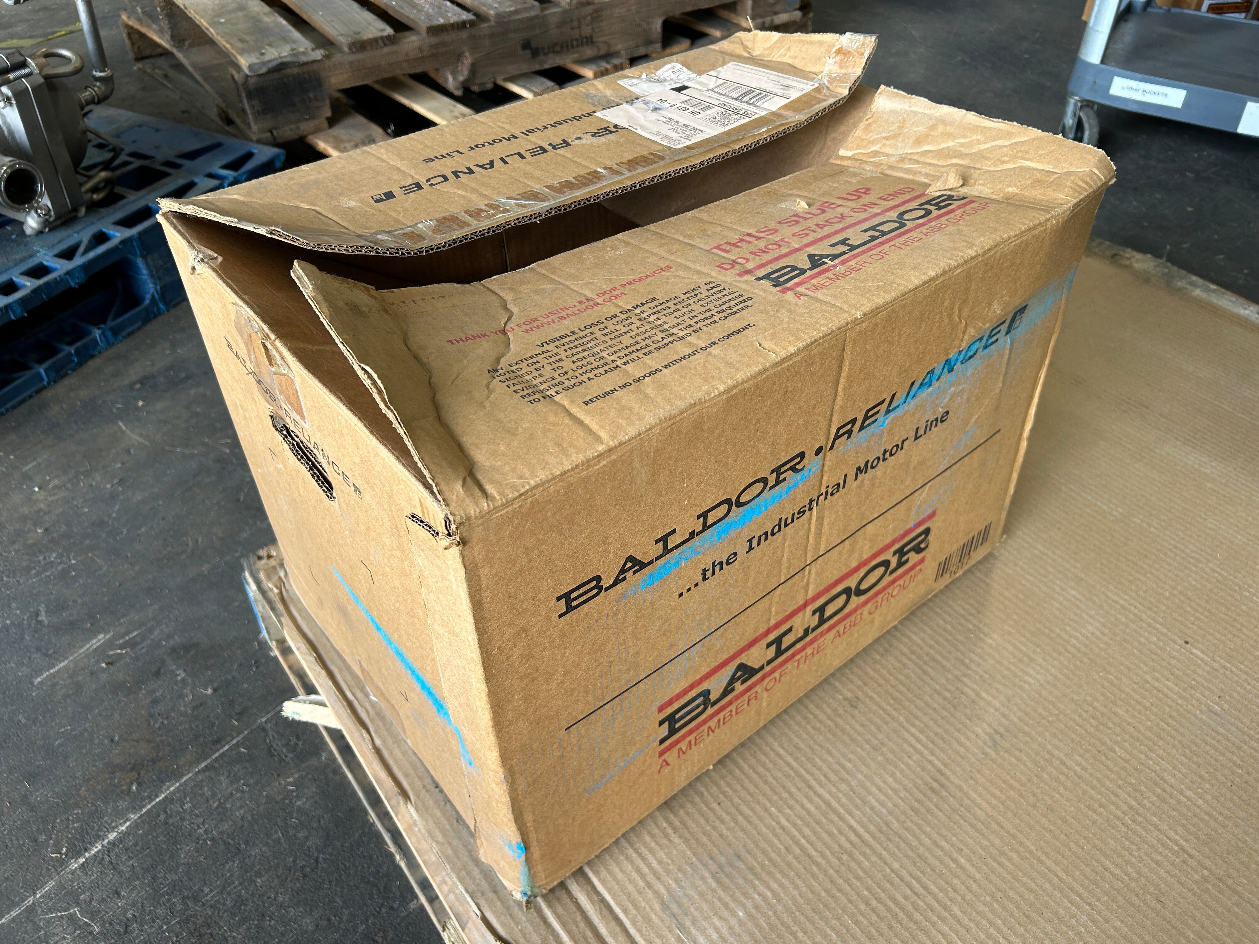 Baldor 1204442279-000010 Motor 1.5HP with Stearns 59BK2100DPF Brake 105672107 PF