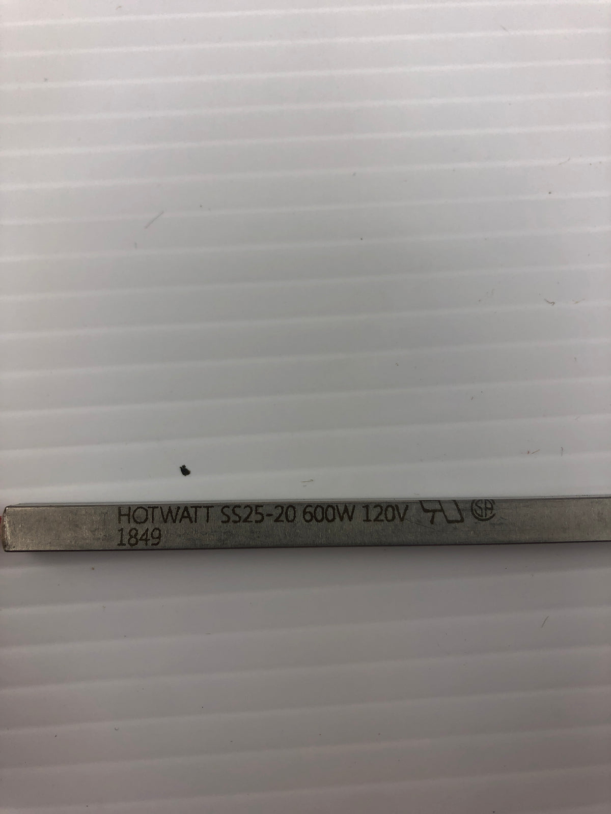 Hotwatt Cartridge SS25-20 Heater Square 600W 120V 20" Long x 1/4" Wide