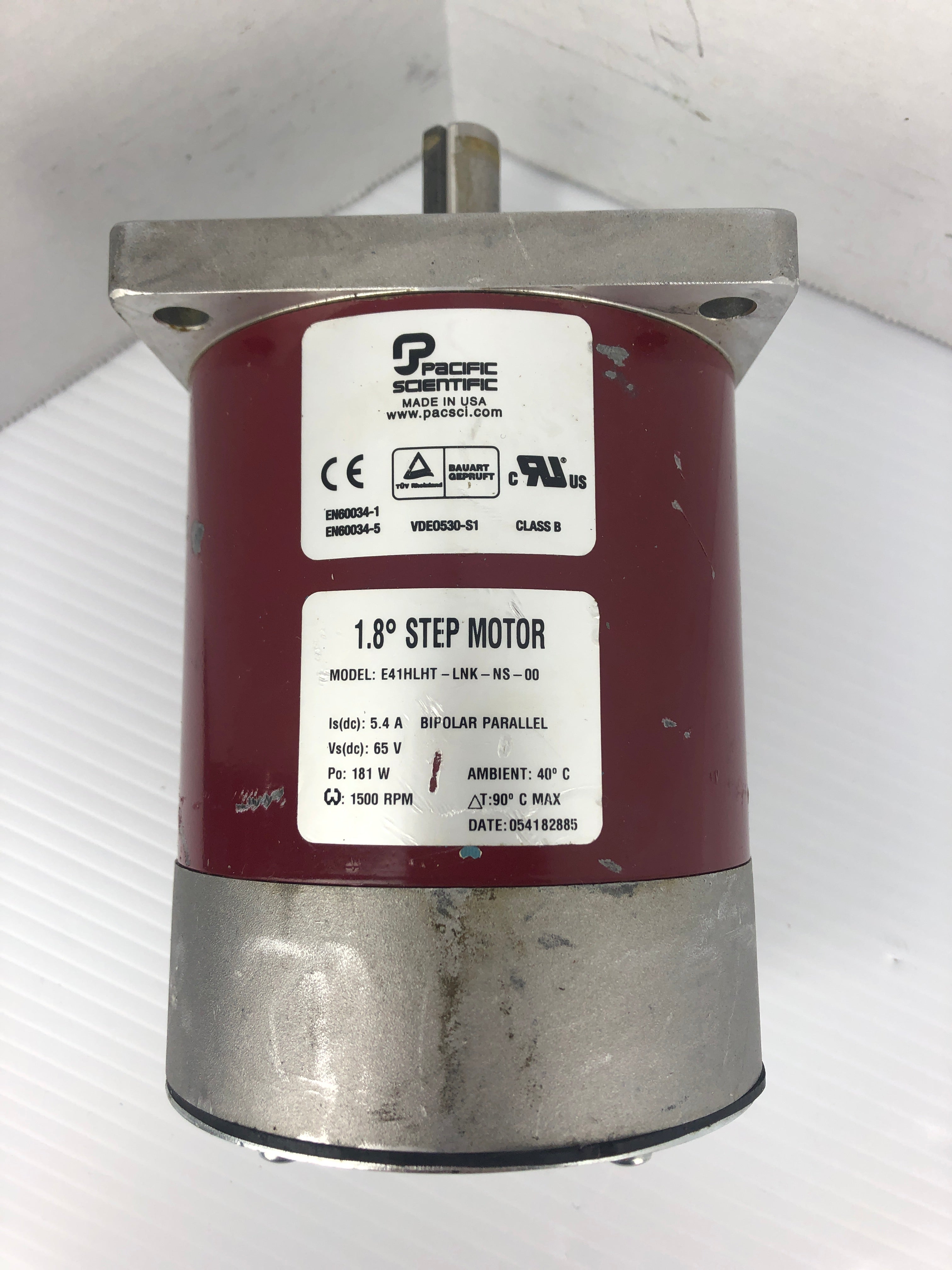 Pacific Scientific E41HLHT-LNK-NS-00 1.8° Step Motor 1500 RPM