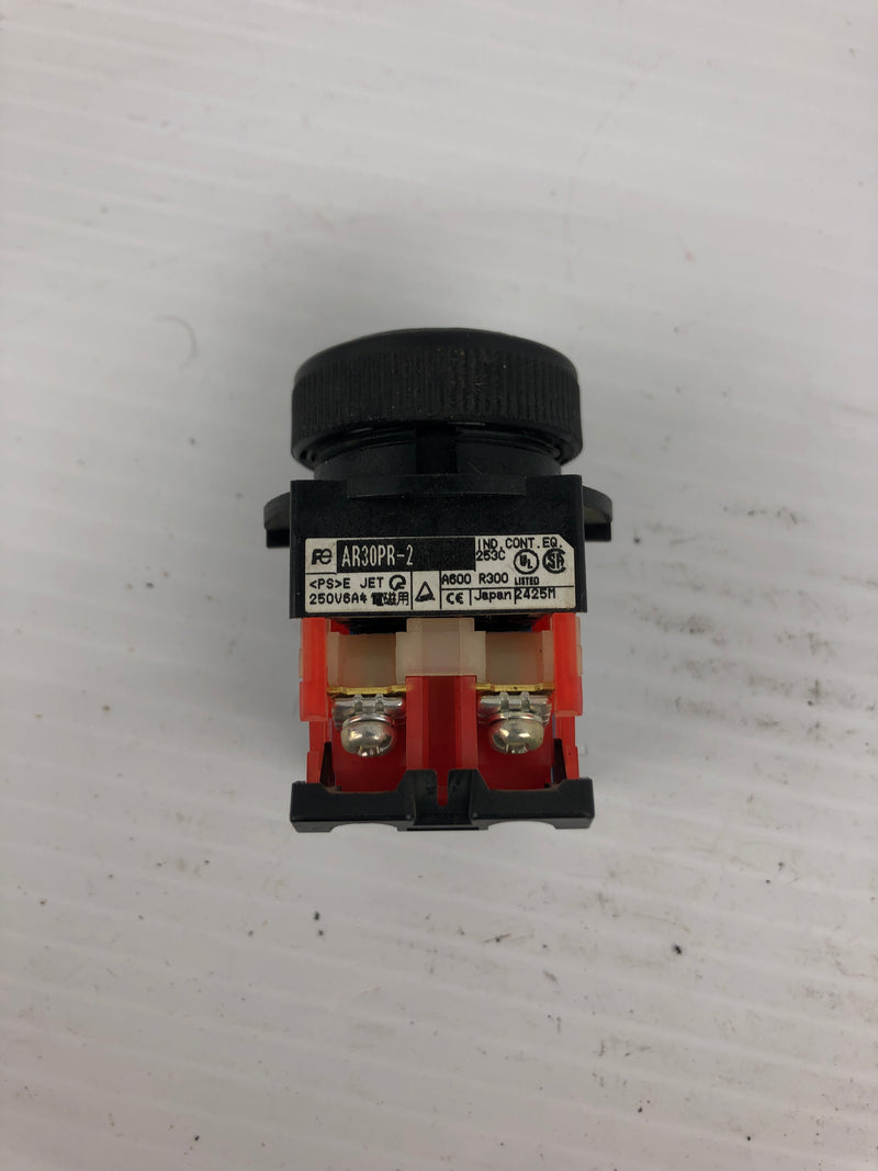 Fuji Electric AR30PR-2 Selector Switch 250V 6A - Missing Top