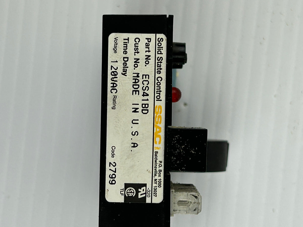 SSAC ECS41BD Current Sensor Relay 120VAC Solid State Control