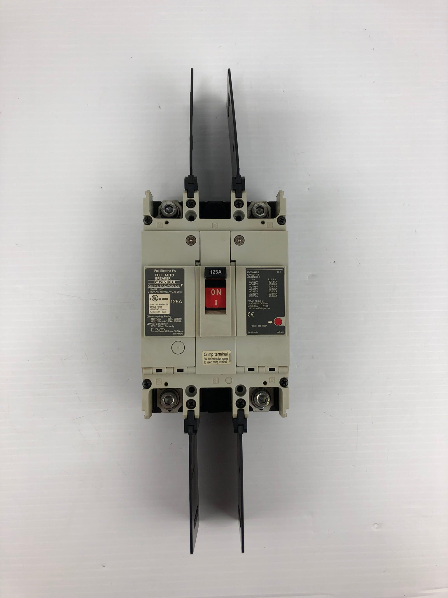 Fuji Electric SA202RCUL 125 Circuit Breaker 125A
