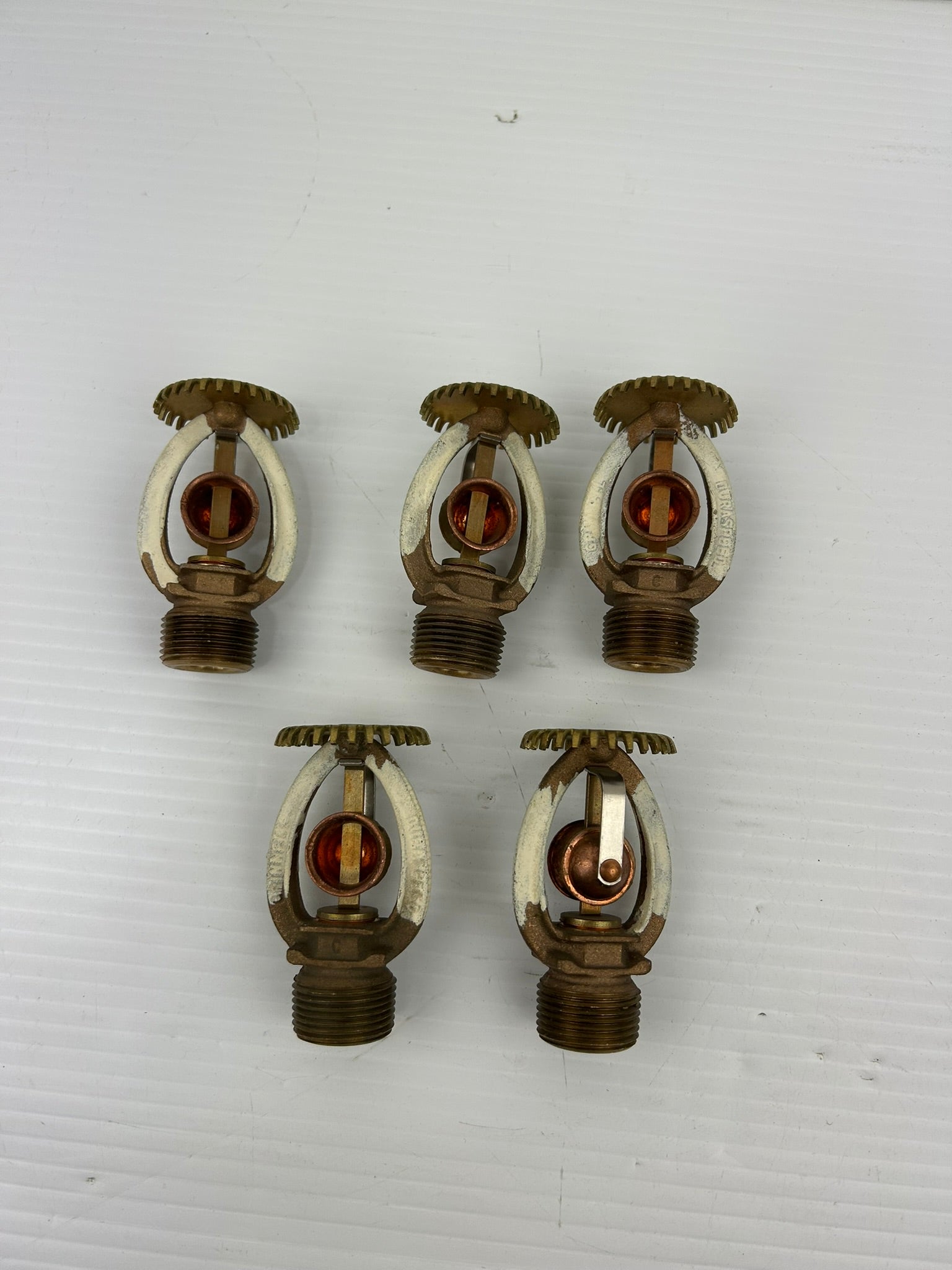 Grinnell SSU-1 Upright Spray Fire Sprinkler Brass - Lot of 5