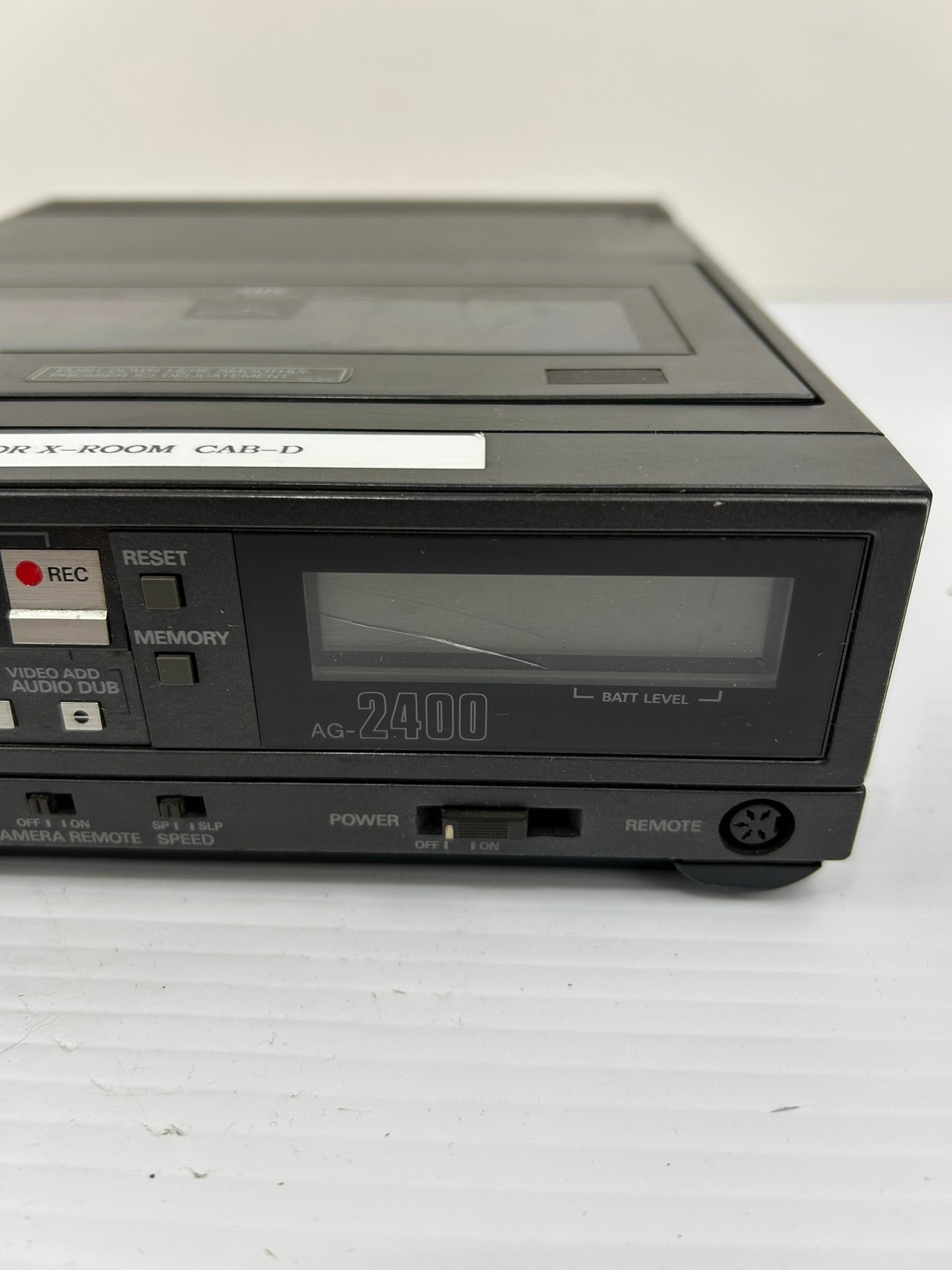 Panasonic AG-2400 Portable Video Cassette Recorder - No Battery