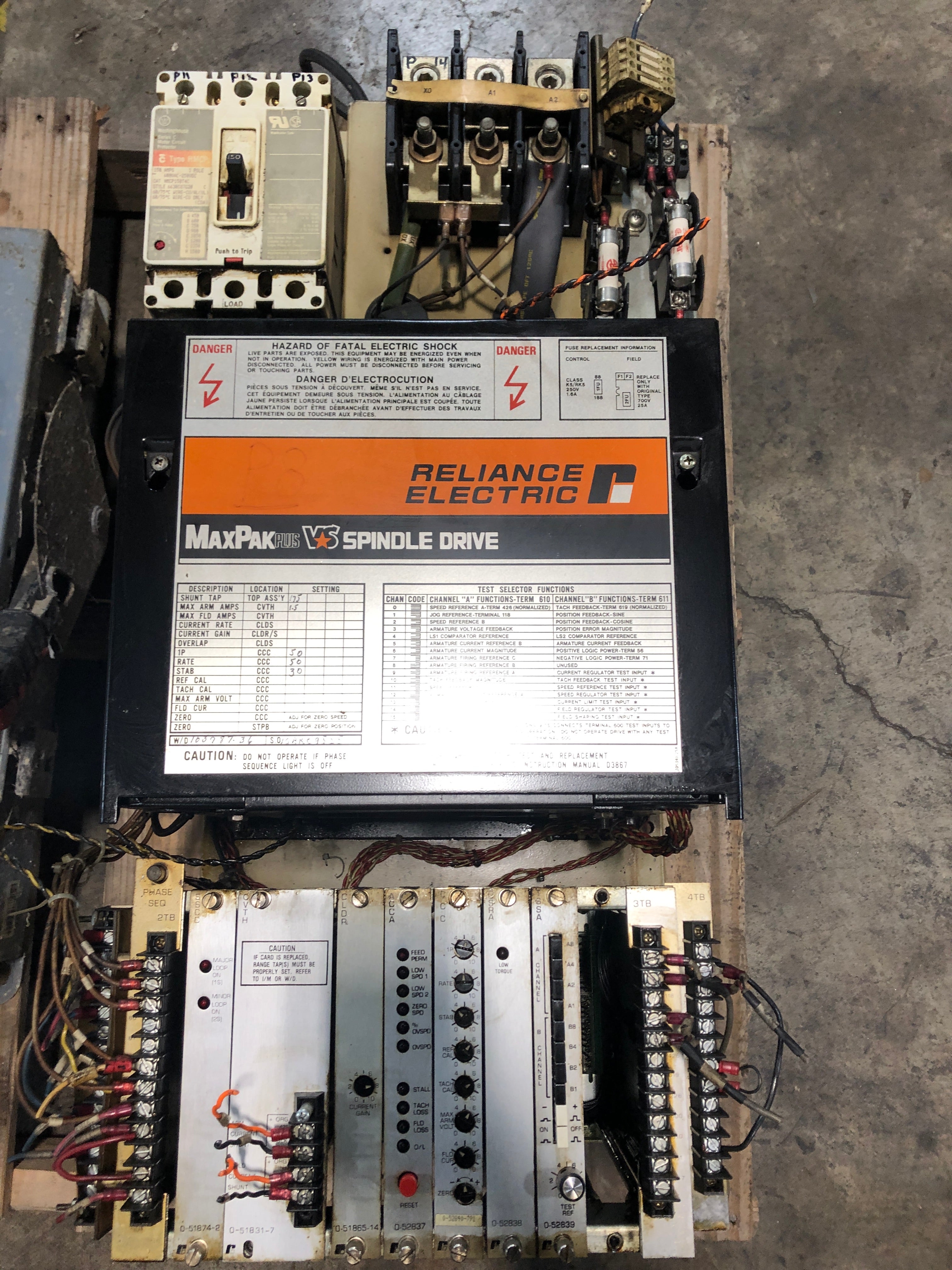 Reliance Electric 801429-21SE MaxPak Plus VS Spindle Drive 50 HP 3 PH