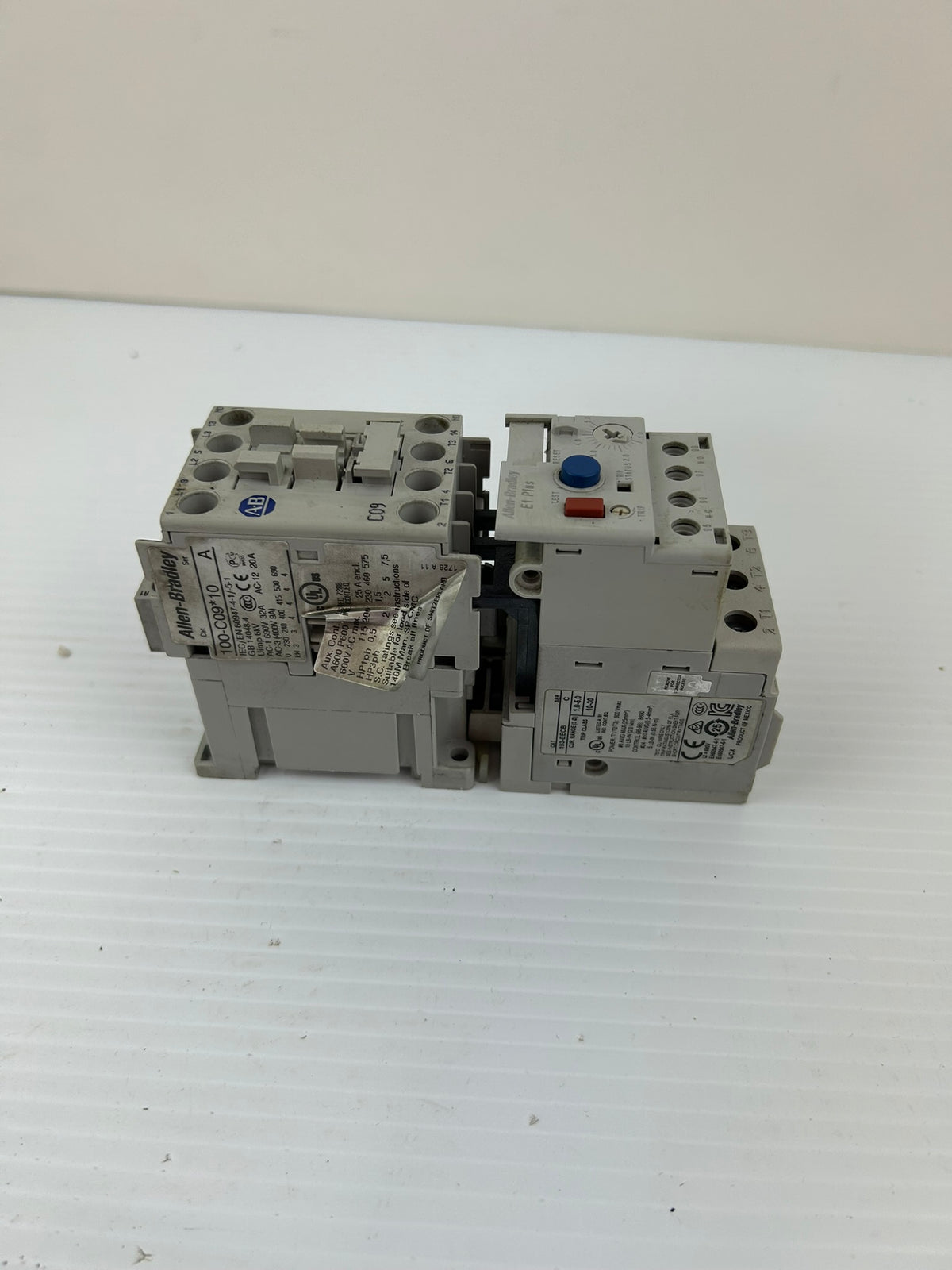 Allen-Bradley 100-C09*10 /A Contactor with 193-EECB /C Overload Relay 1-5A