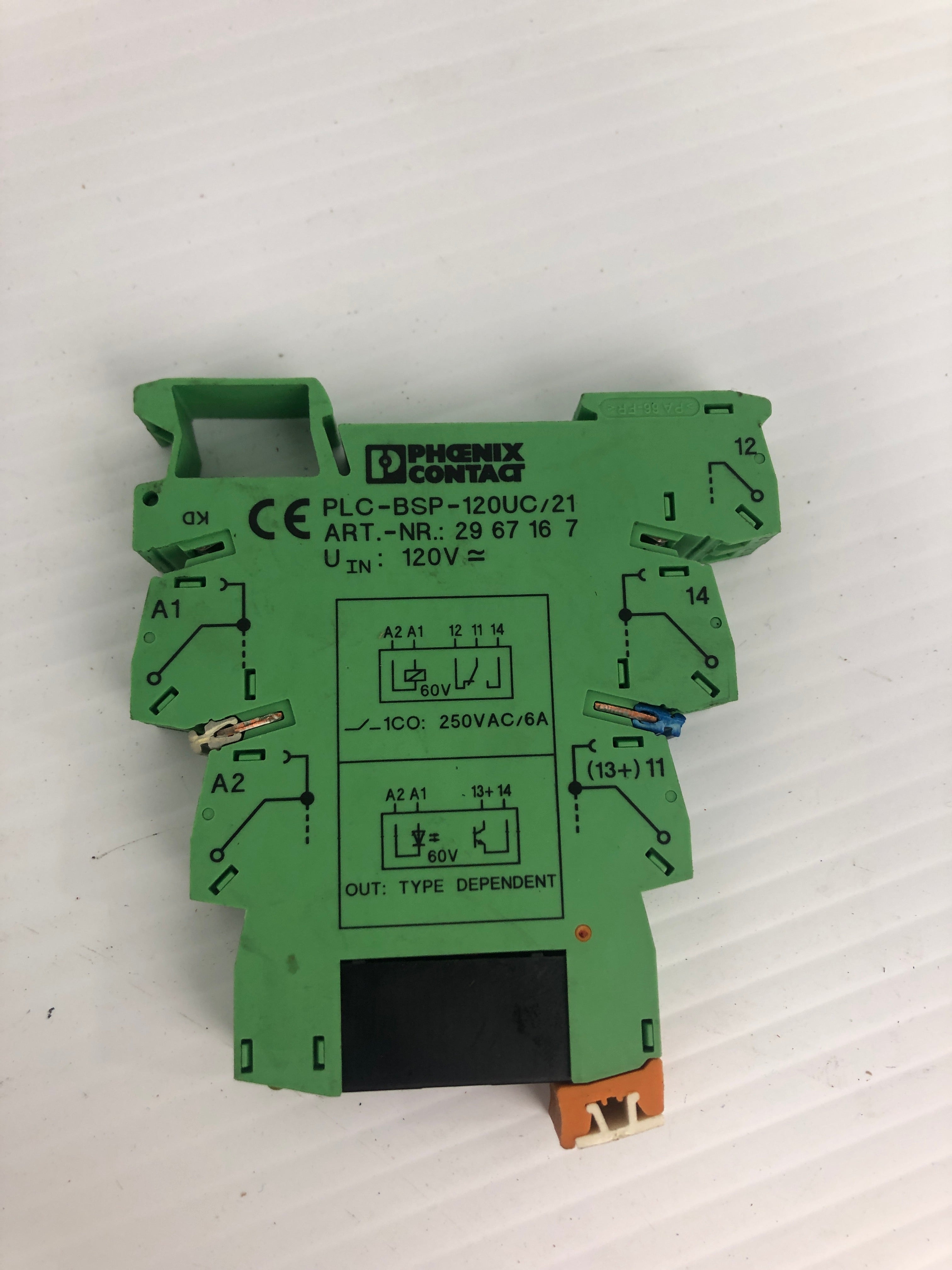 Phoenix Contact PLC-BSP-120UC/21 Relay 120V 2967167 with 2966605