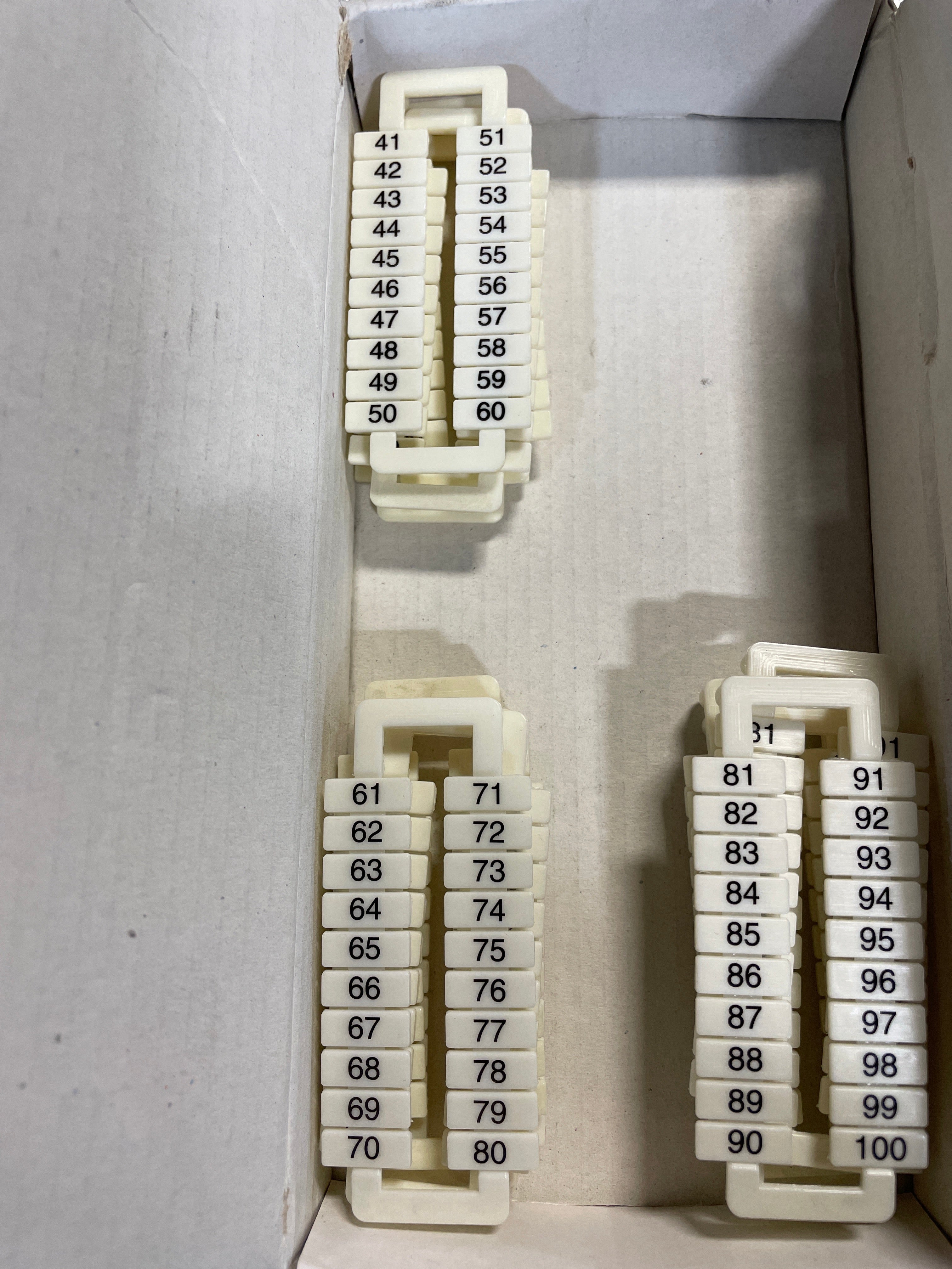 DINnectors Marking Tags DN-LA100 (13 Tags #41-100) 5mm