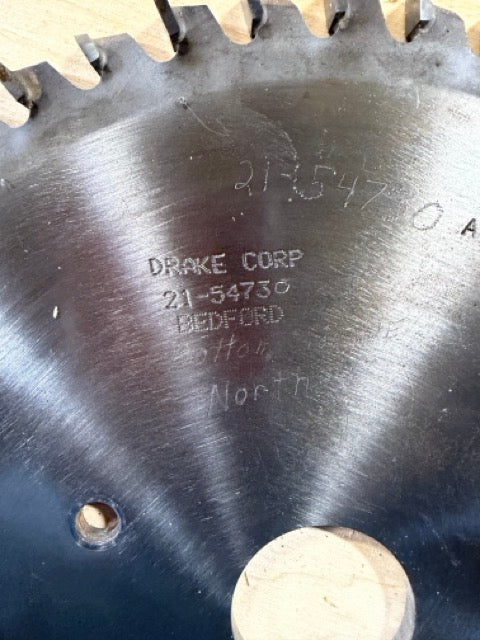 Drake Corp 21-54730 Bottom Tongue Cutter Blade Reverse Rotation w/ Wood Case
