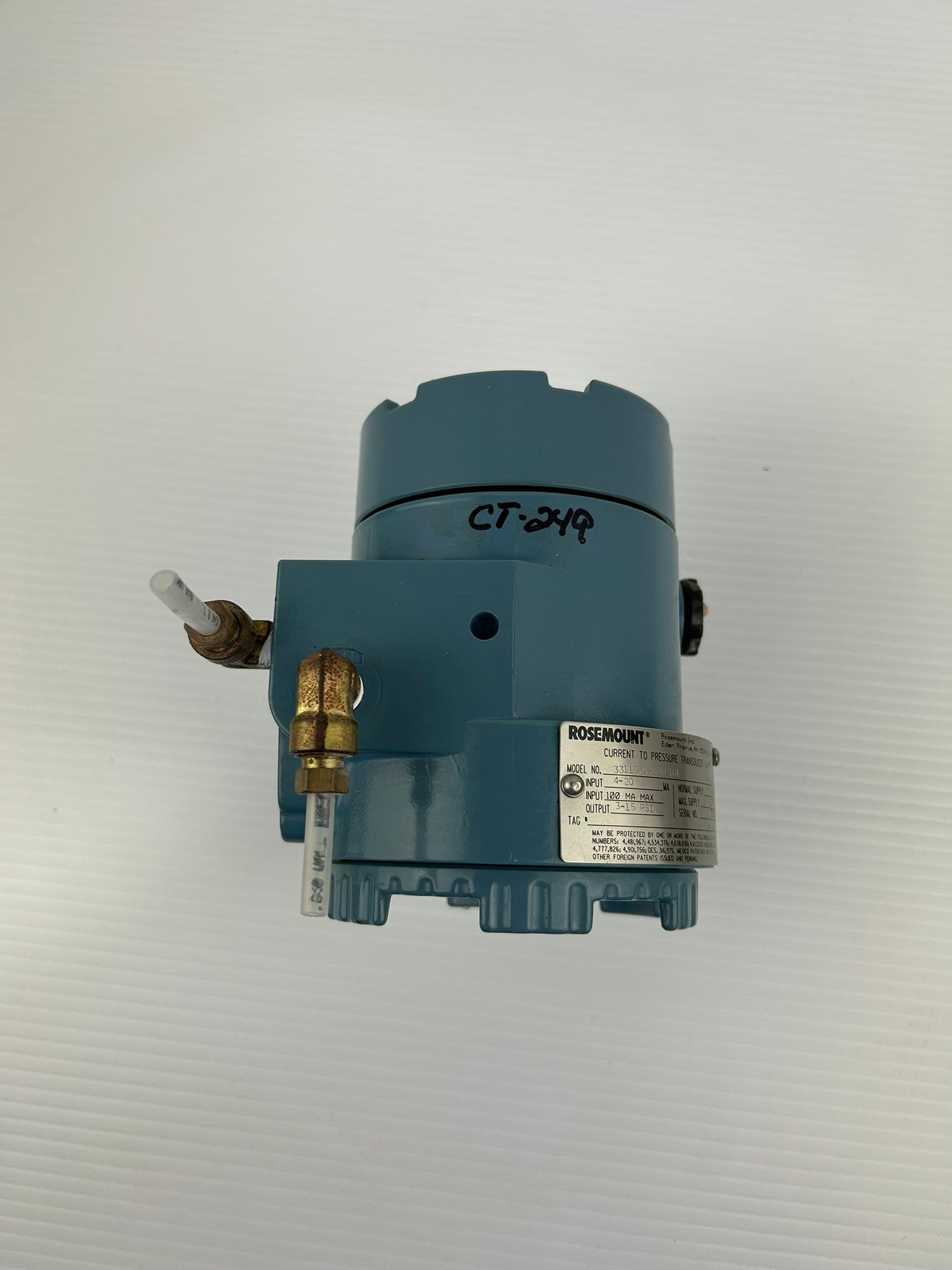 Rosemount 3311DM1H1B1F1G1 Pressure Transducer 3-15PSI