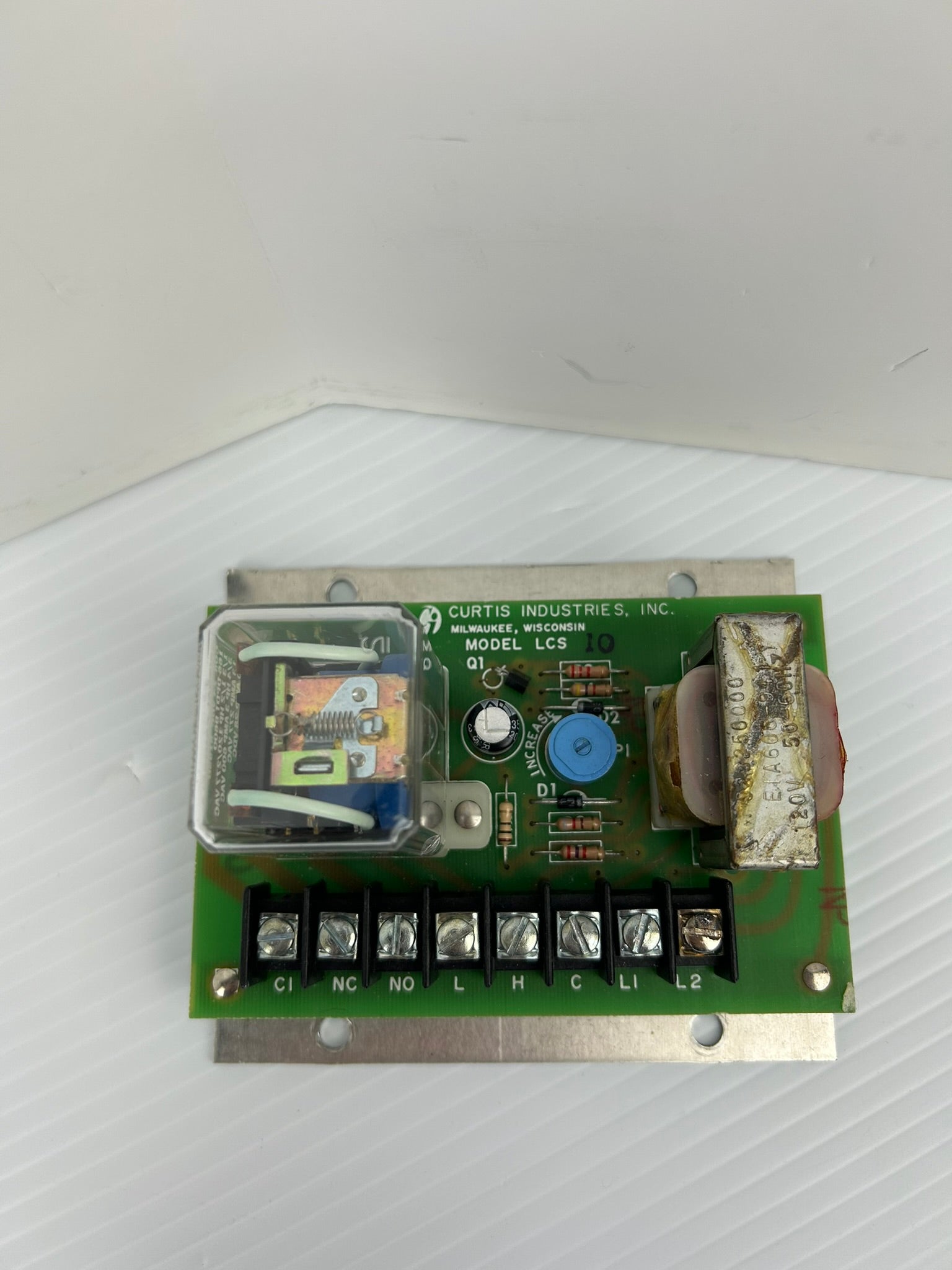 Curtis Industries LCS 10 Circuit Board With Deltrol S155D Relay and Transformer