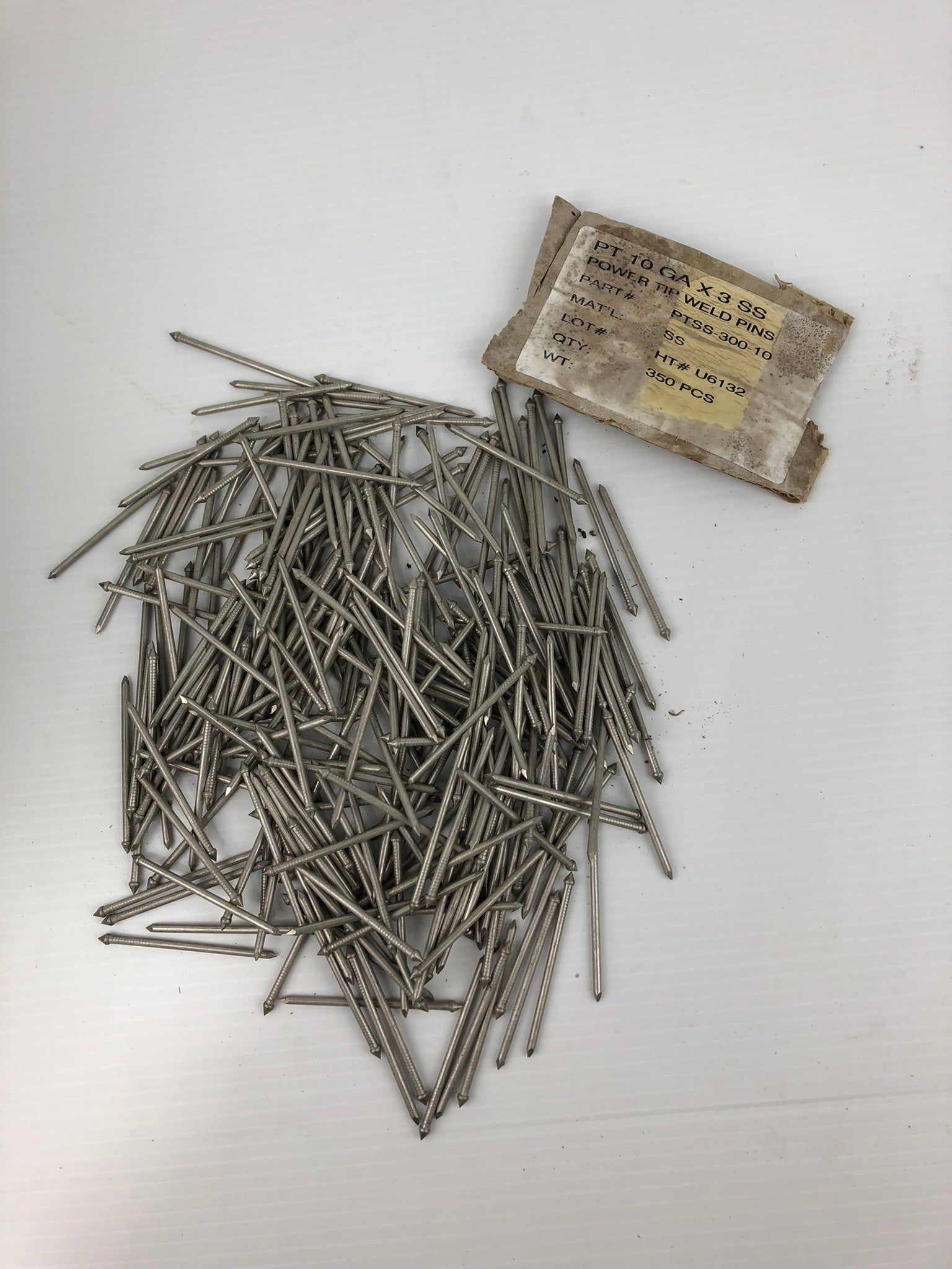 Power Tip PTSS-300-10 Weld Pins 10GAX3 SS - Lot of 260