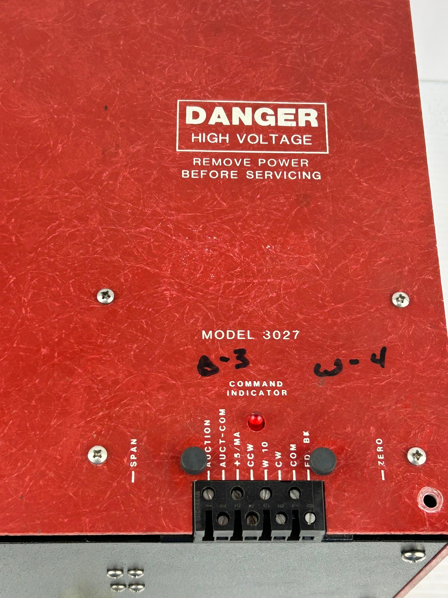 Control Concepts 3027 SCR Power Controller 3027-480V-225A-4/20mA