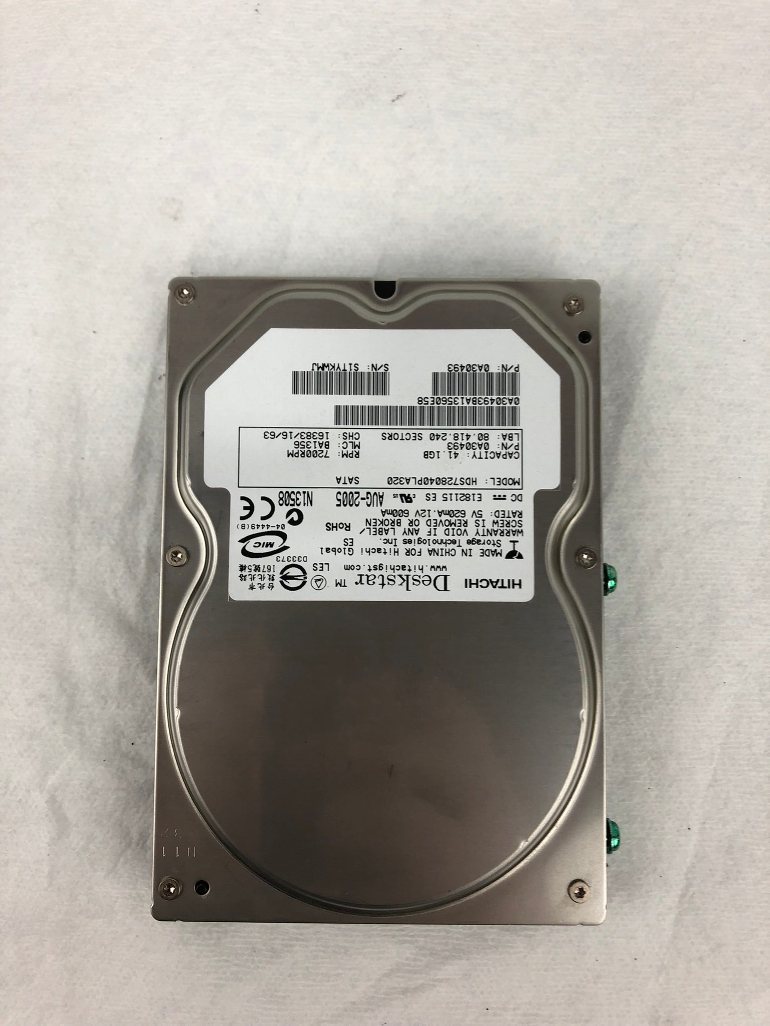 Hitachi HDS728040PLA320 Hard Drive