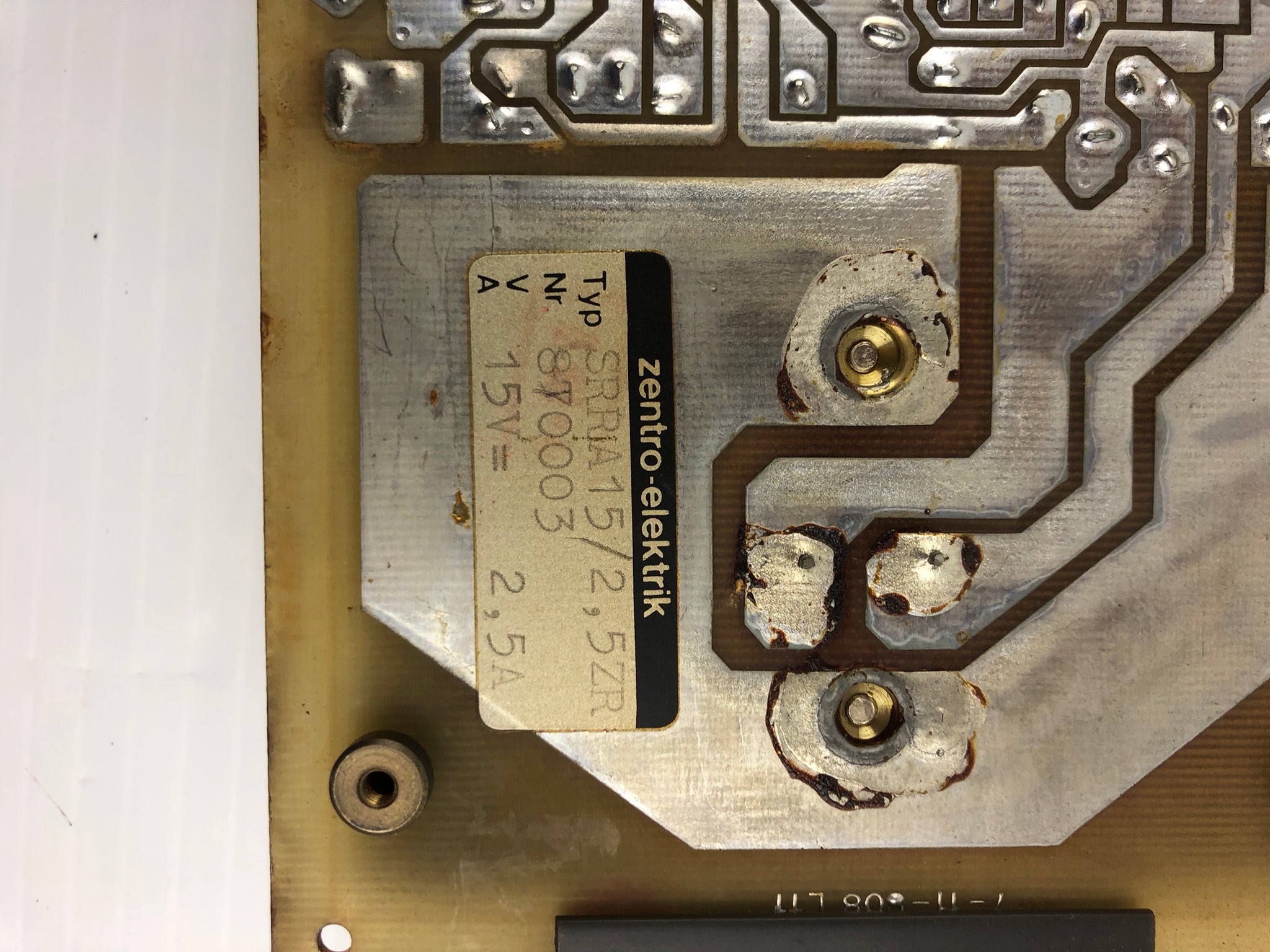 Zentro-Elektrik SRRA15 PLC Control Card 870003 15V= 2,5A